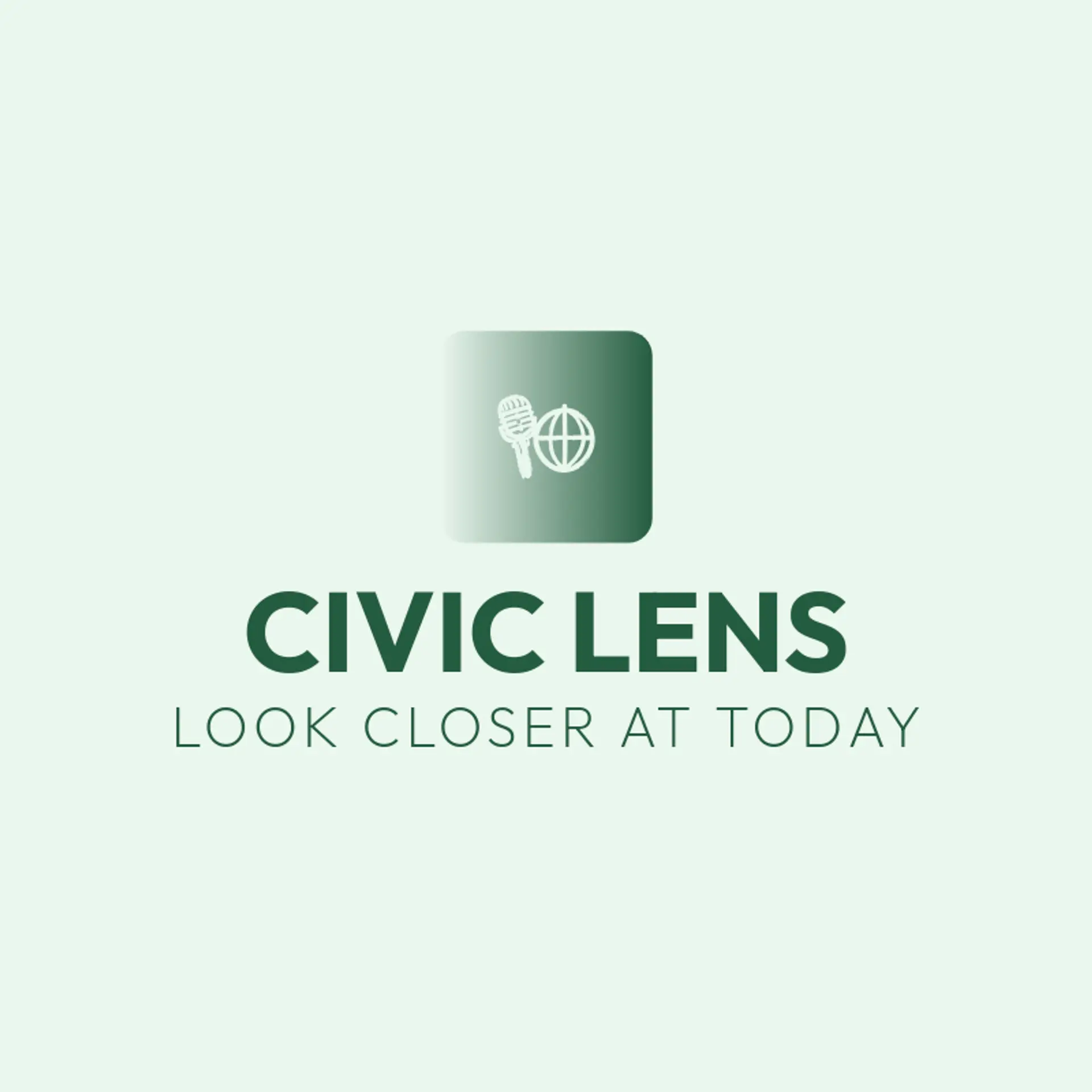 Civic Lens logo for news channel