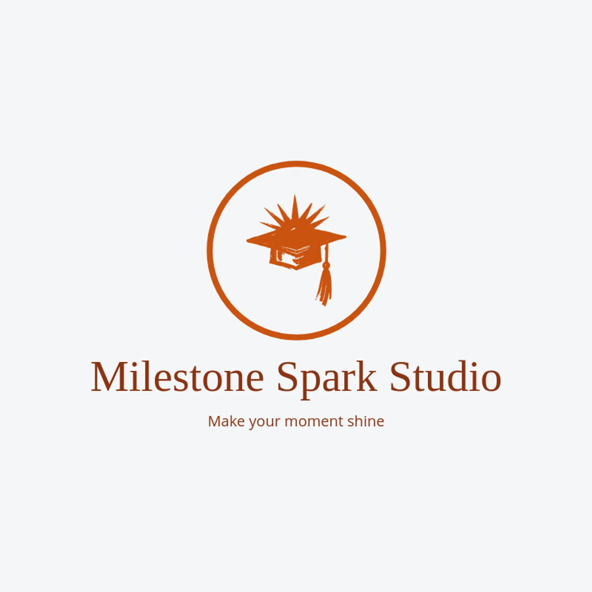 Milestone Spark Studio logo for graduation