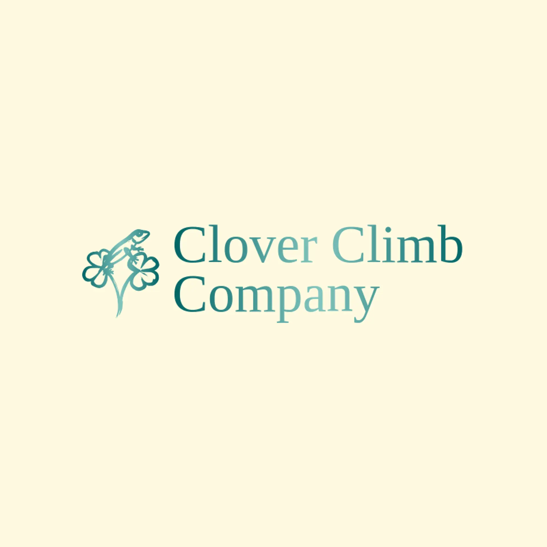 Clover Climb Company logo for lizard