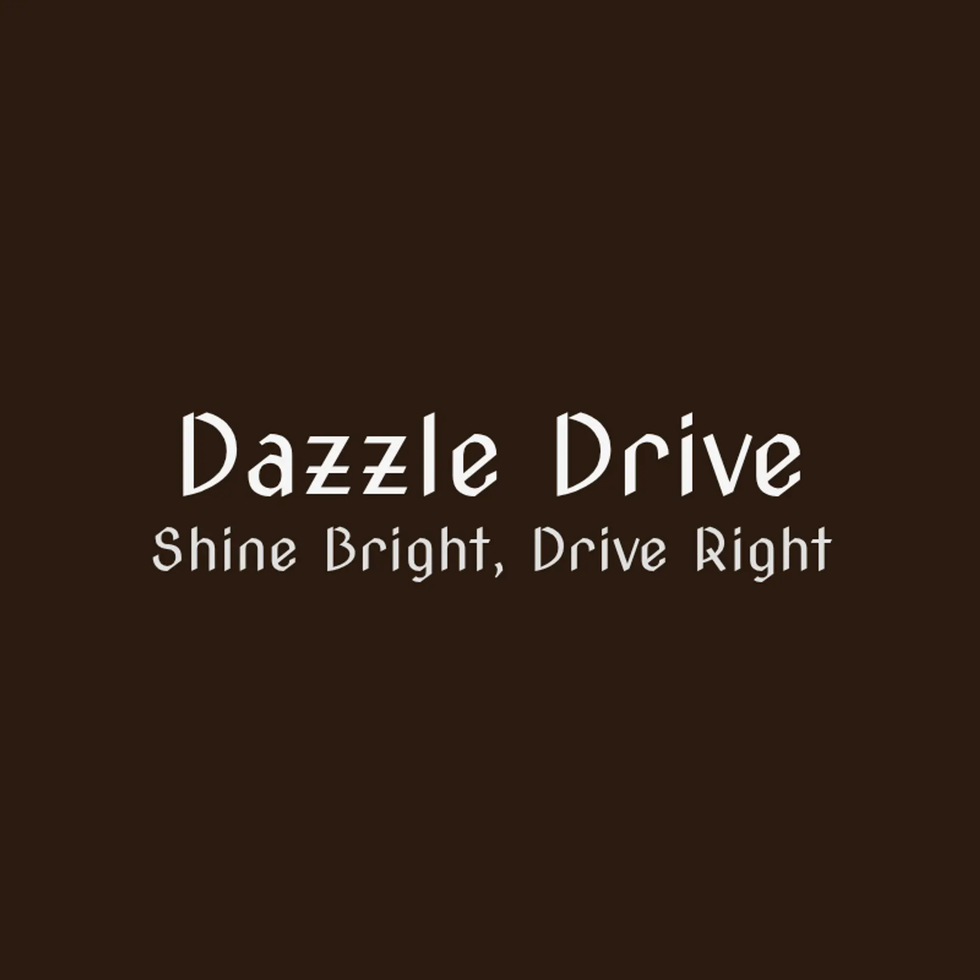 Dazzle Drive logo for car cleaning