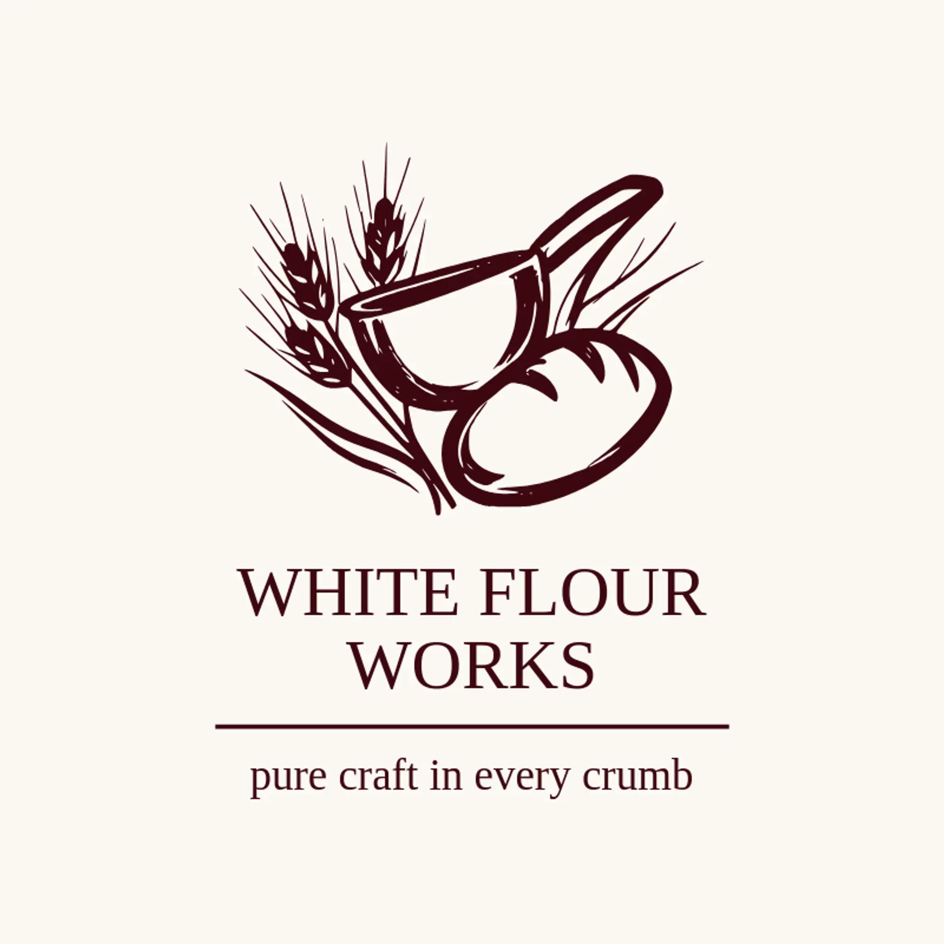 White Flour Works logo for bread