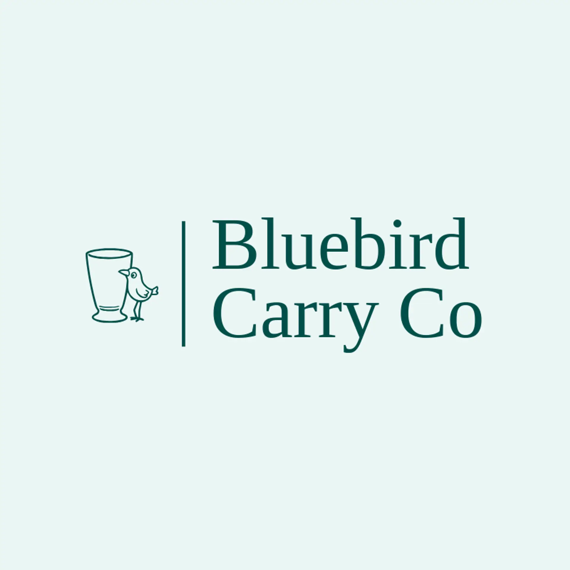 Bluebird Carry Co logo for tumbler