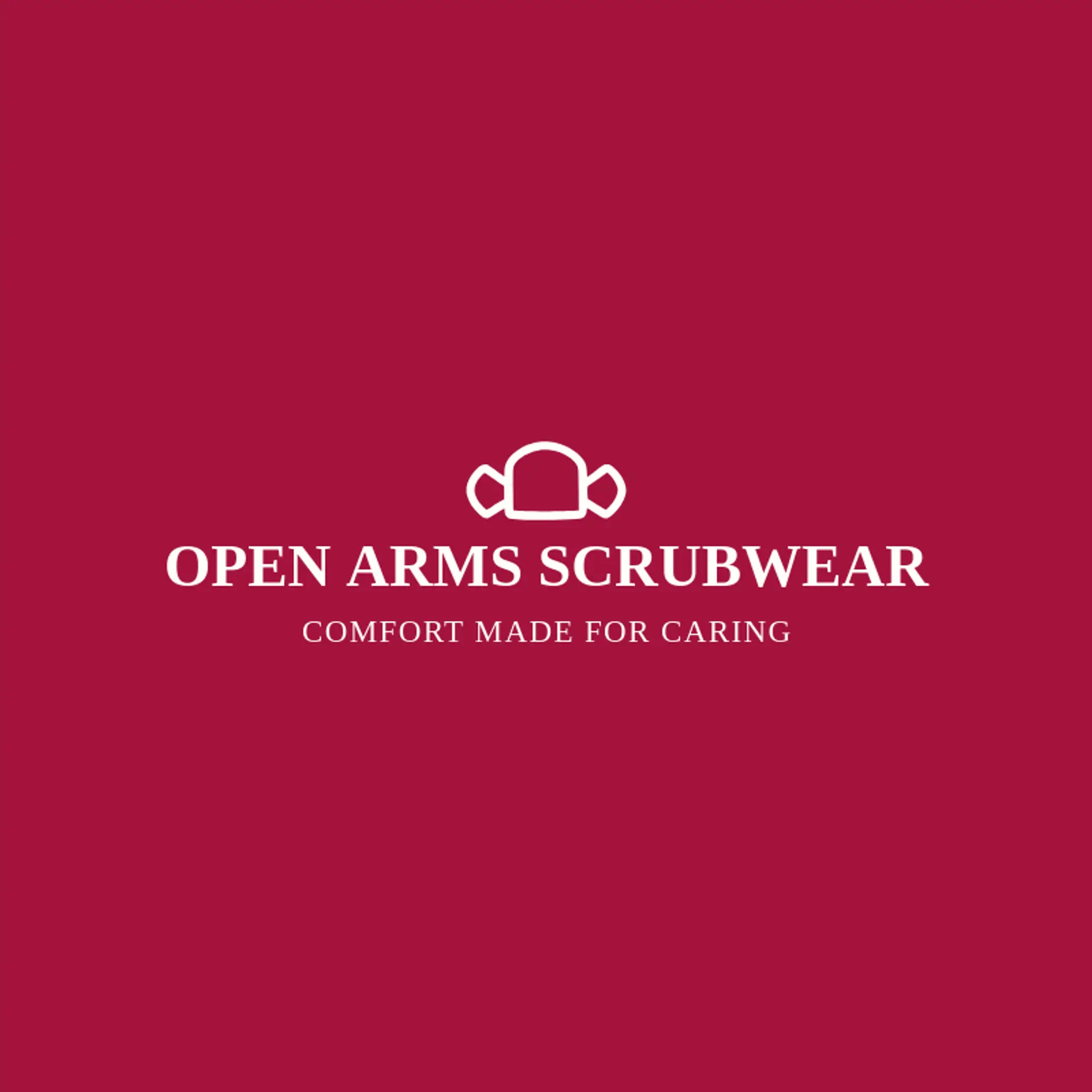 Open Arms Scrubwear logo for scrub