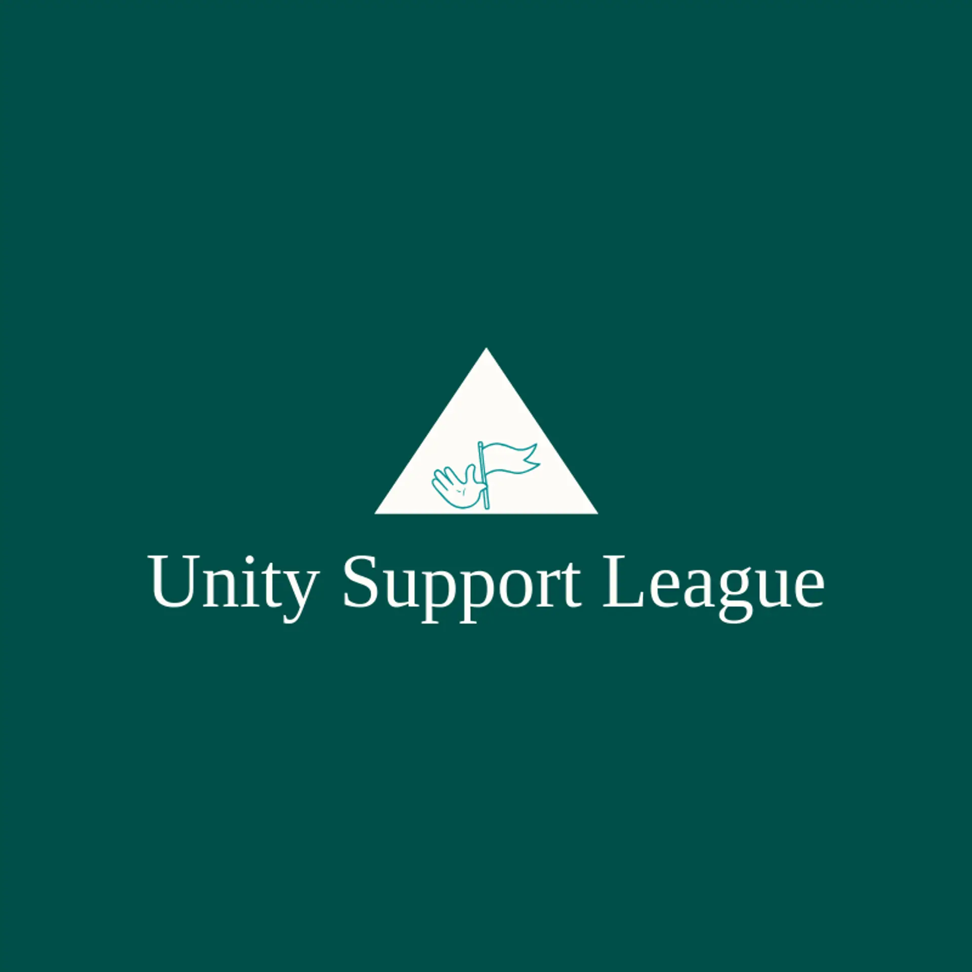 Unity Support League logo for helping hand