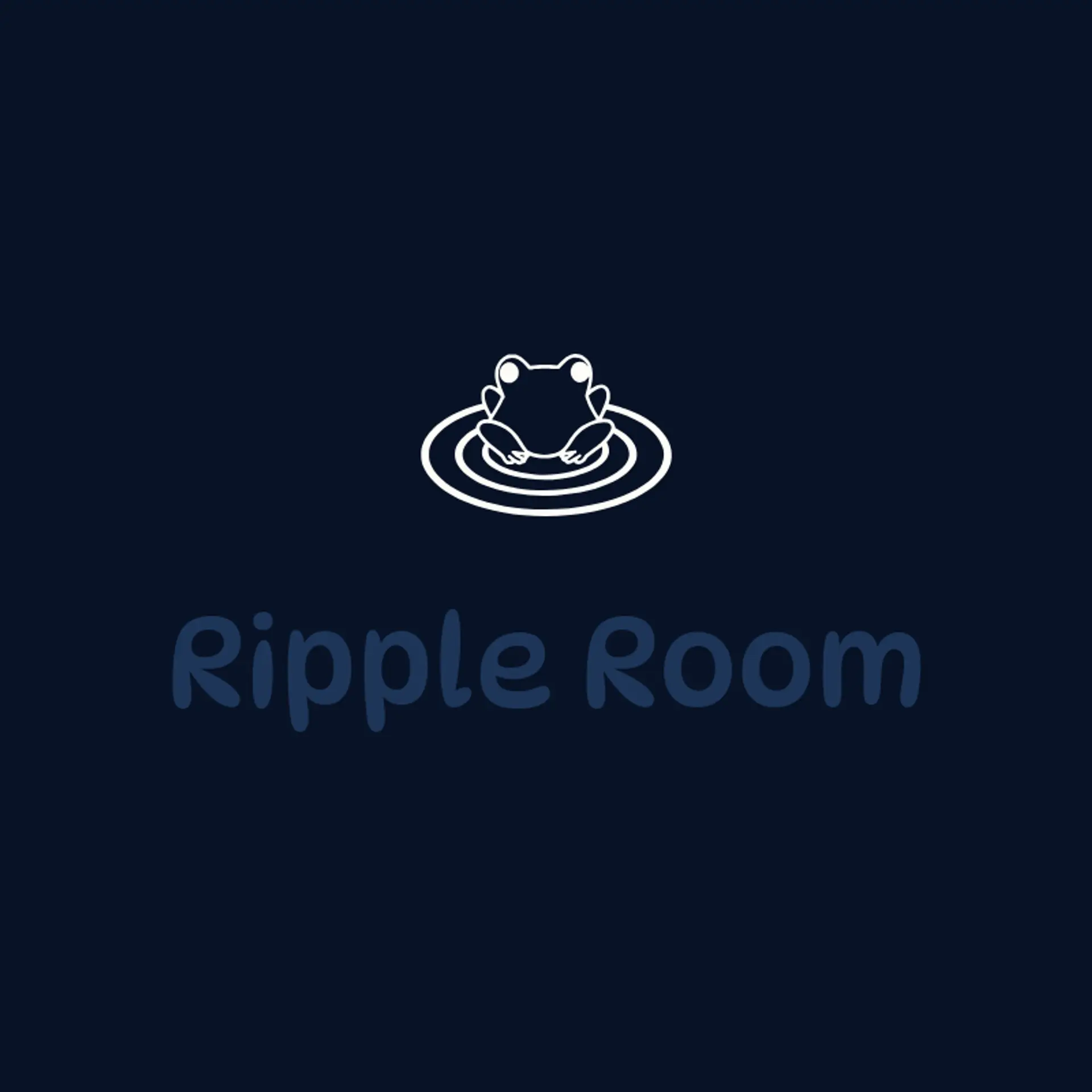 Ripple Room logo for frog