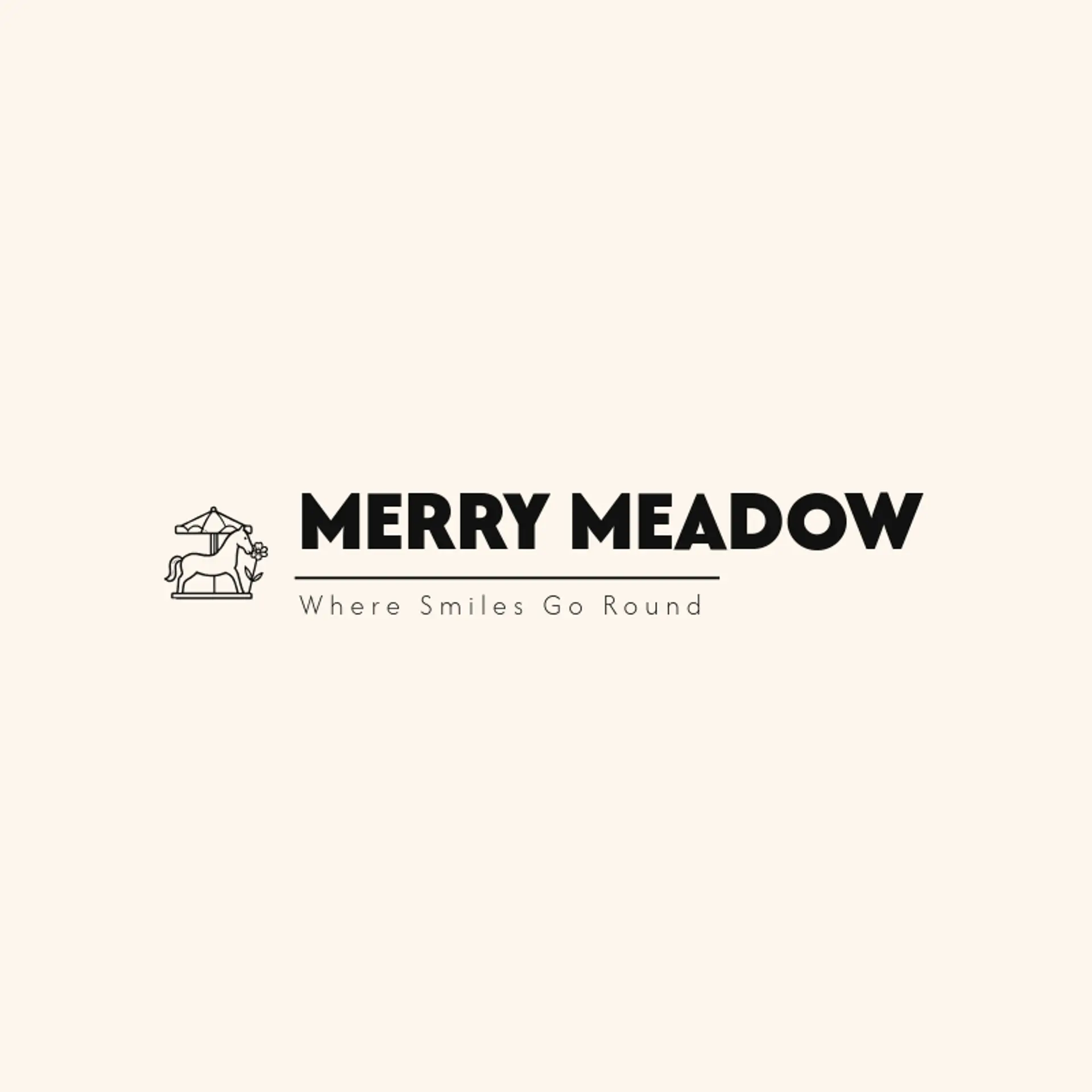 Merry Meadow logo for theme park