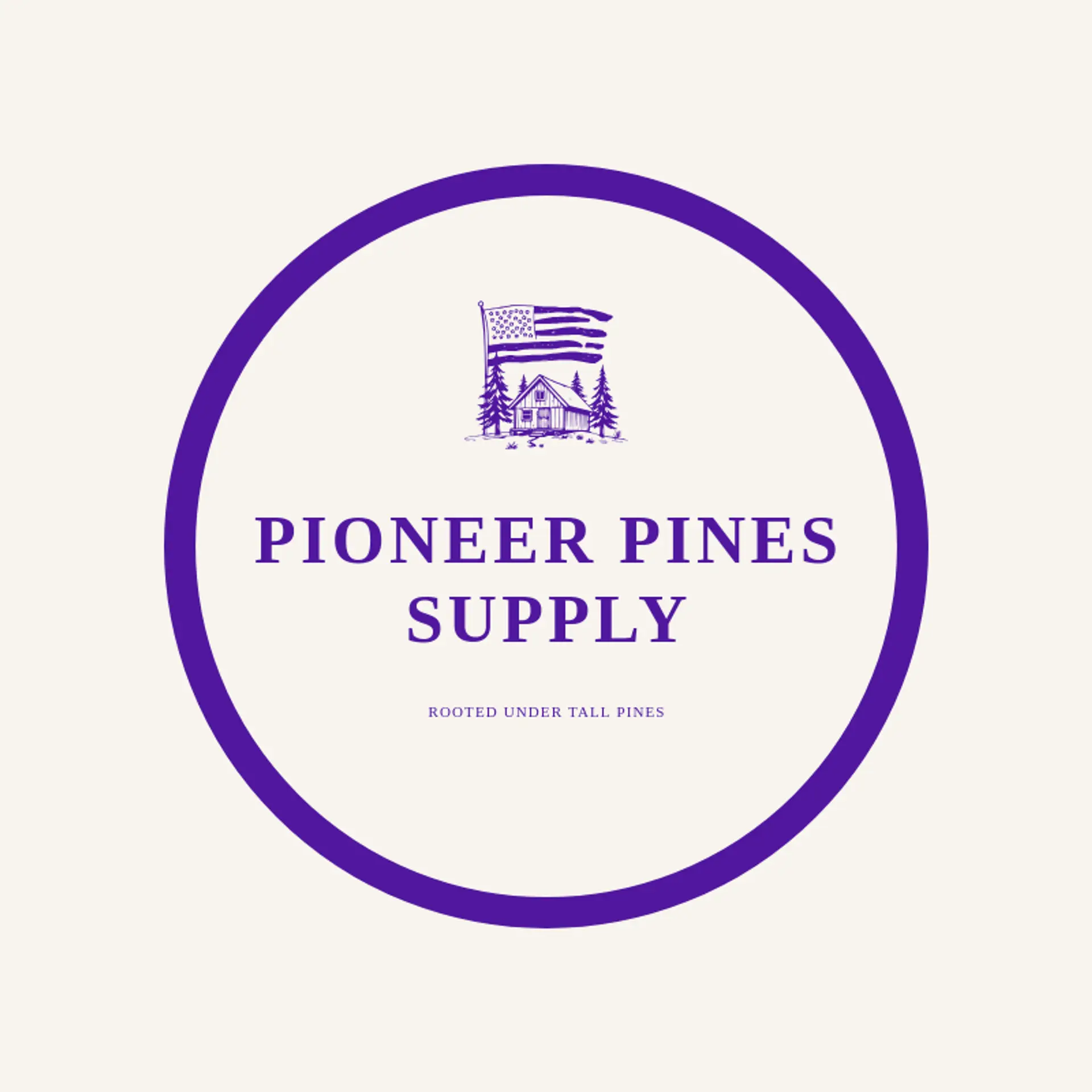 Pioneer Pines Supply logo for national park