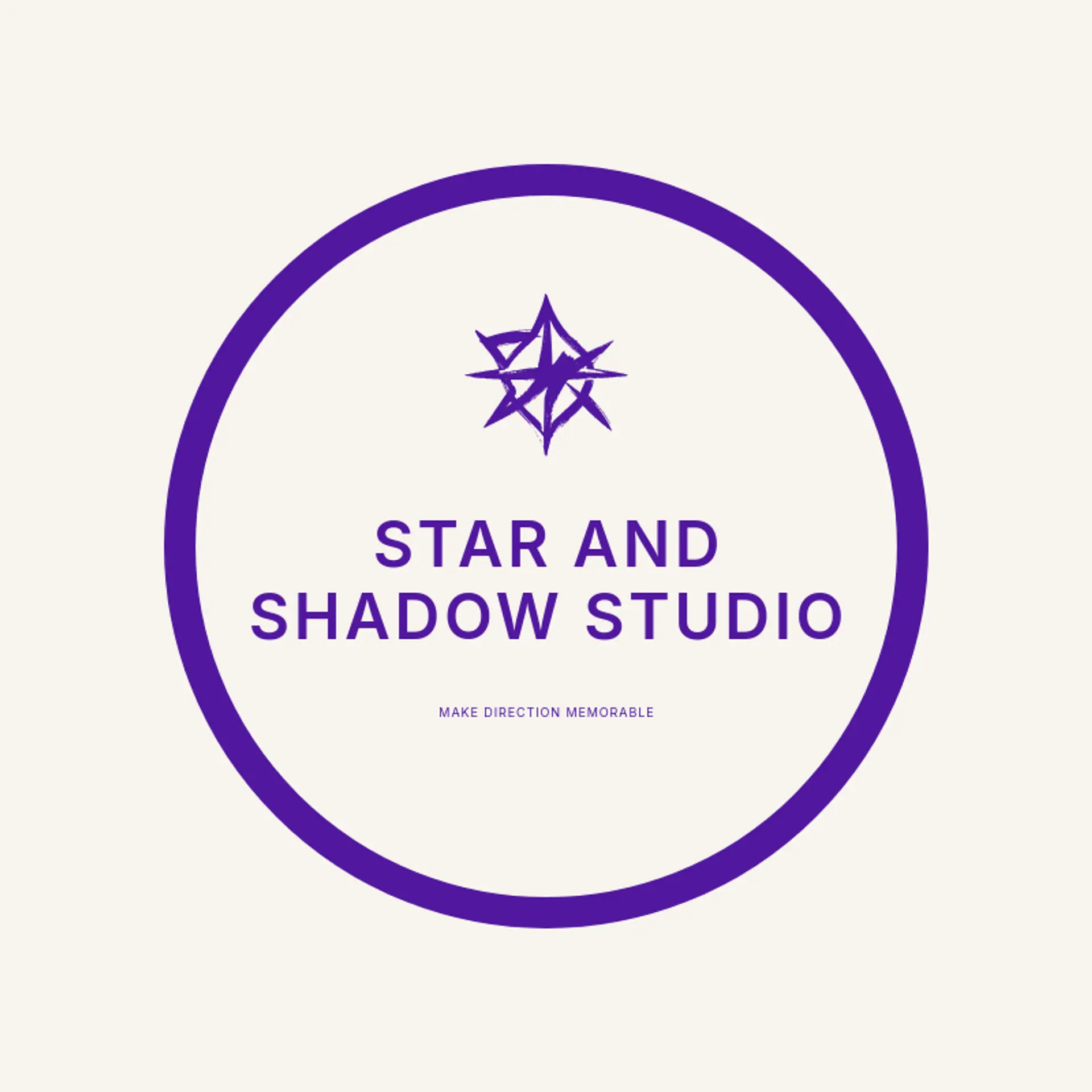 Star and Shadow Studio logo for negative space