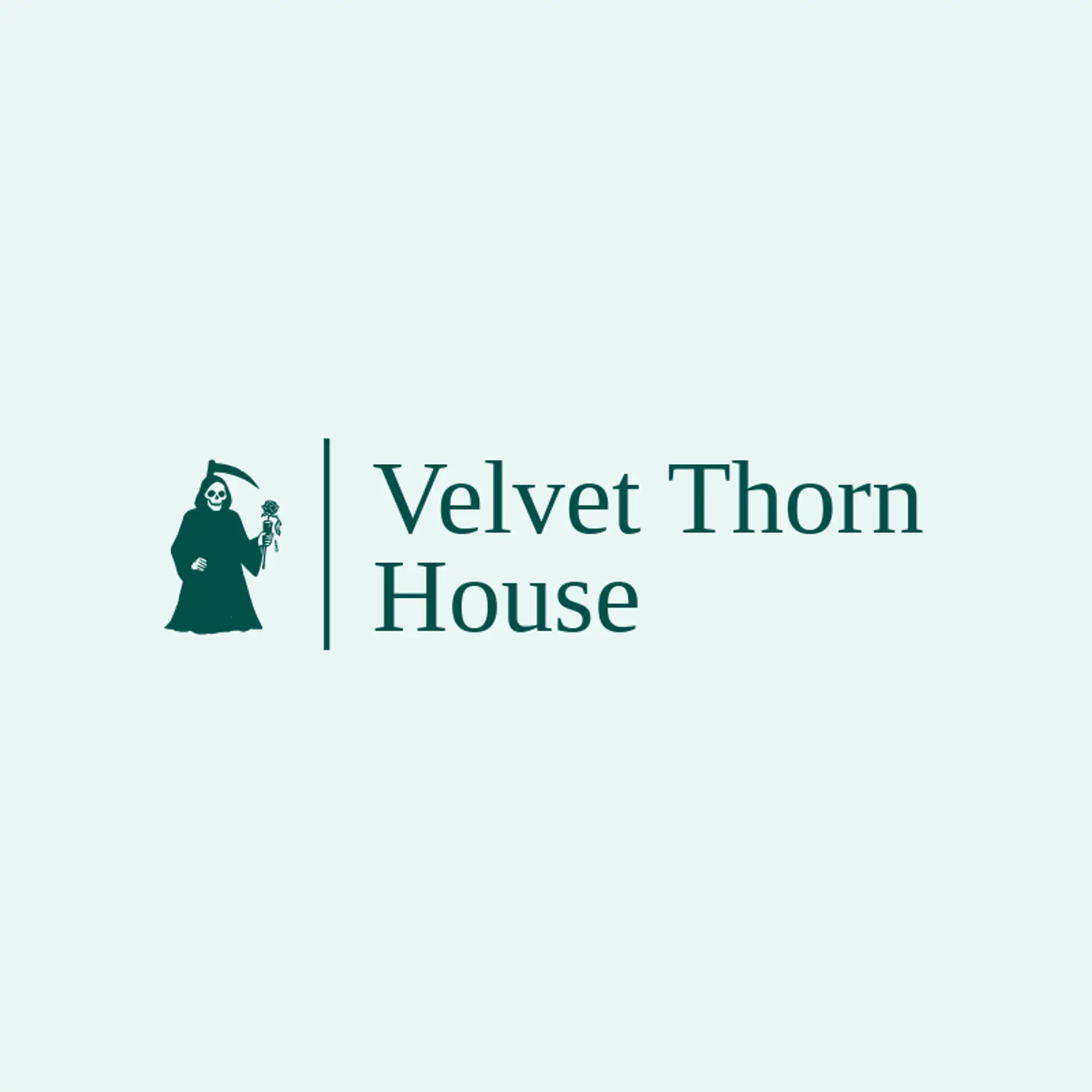 Velvet Thorn House logo for grim reaper