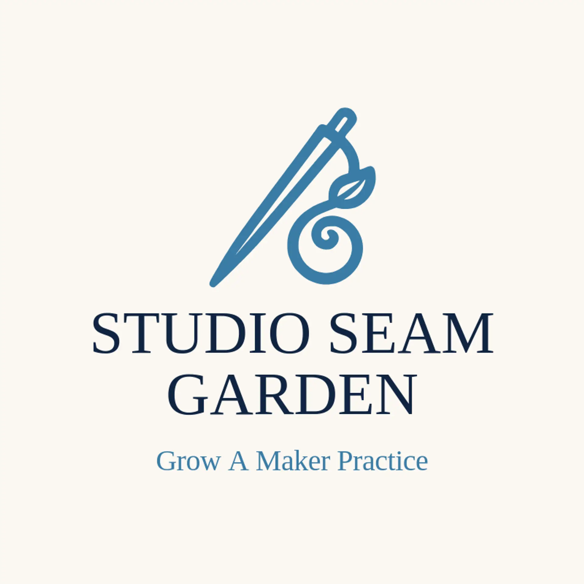 Studio Seam Garden logo for stitching
