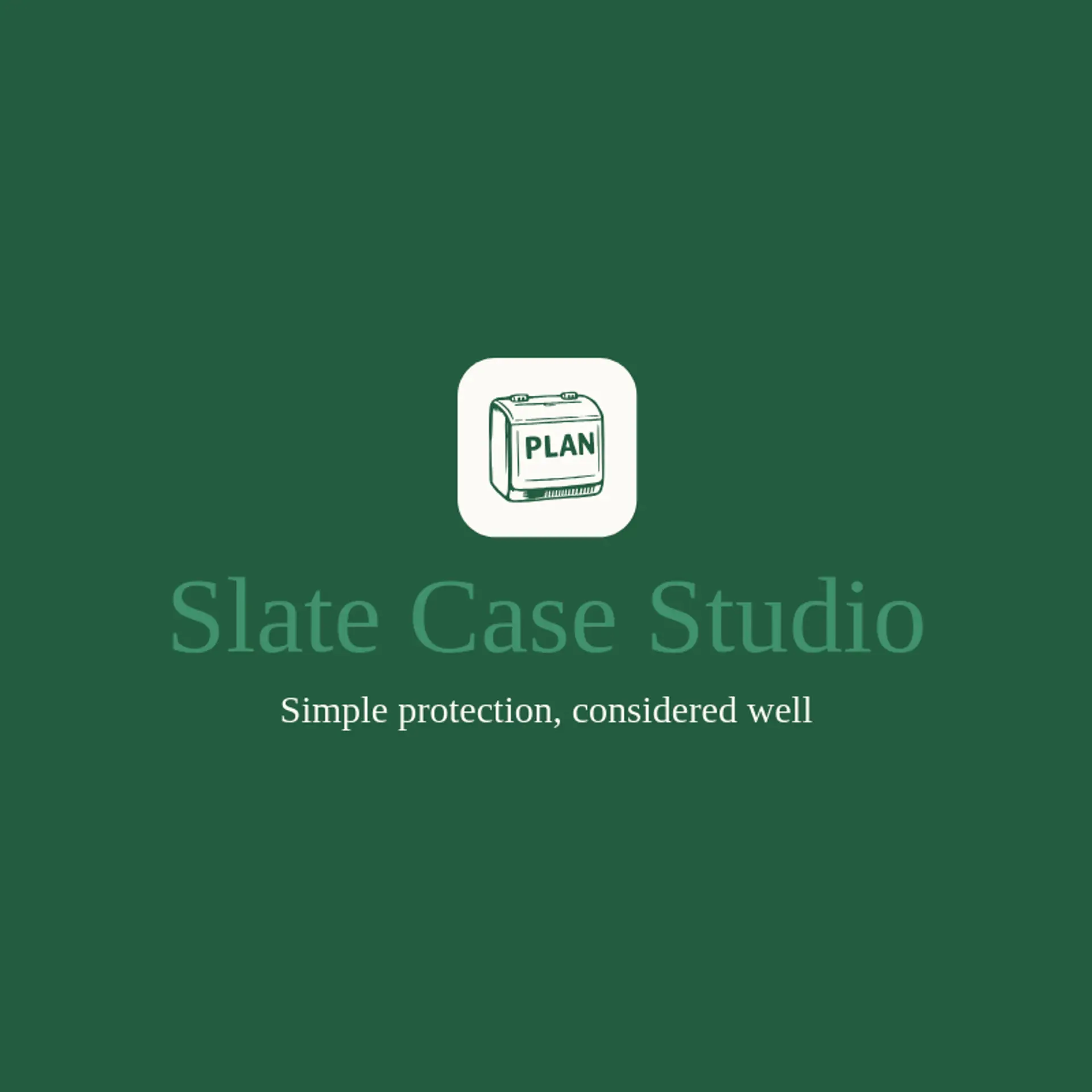 Slate Case Studio logo for case