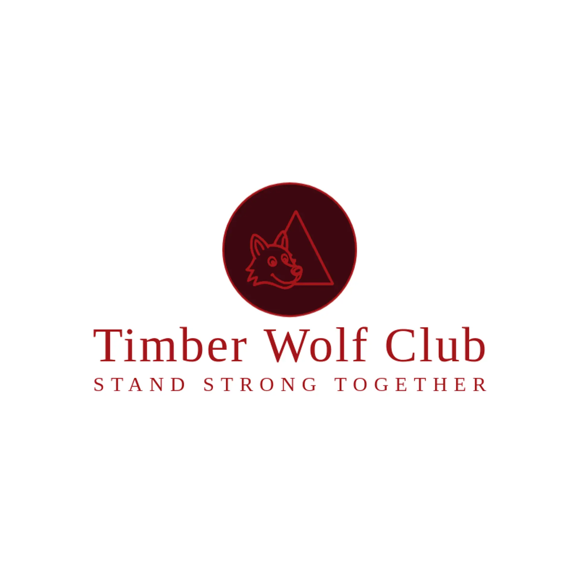 Timber Wolf Club logo for wolf head