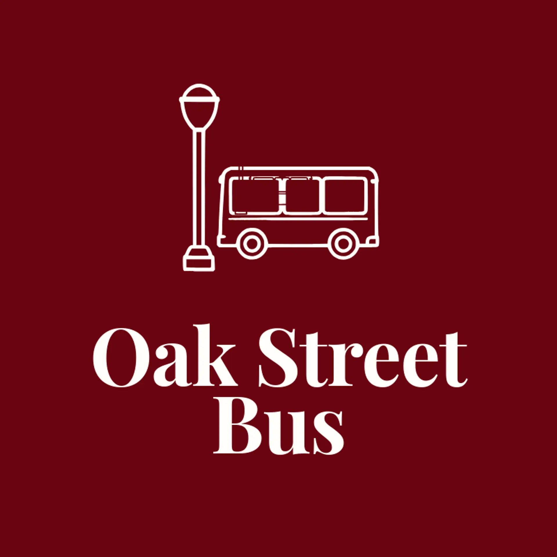 Oak Street Bus logo for bus