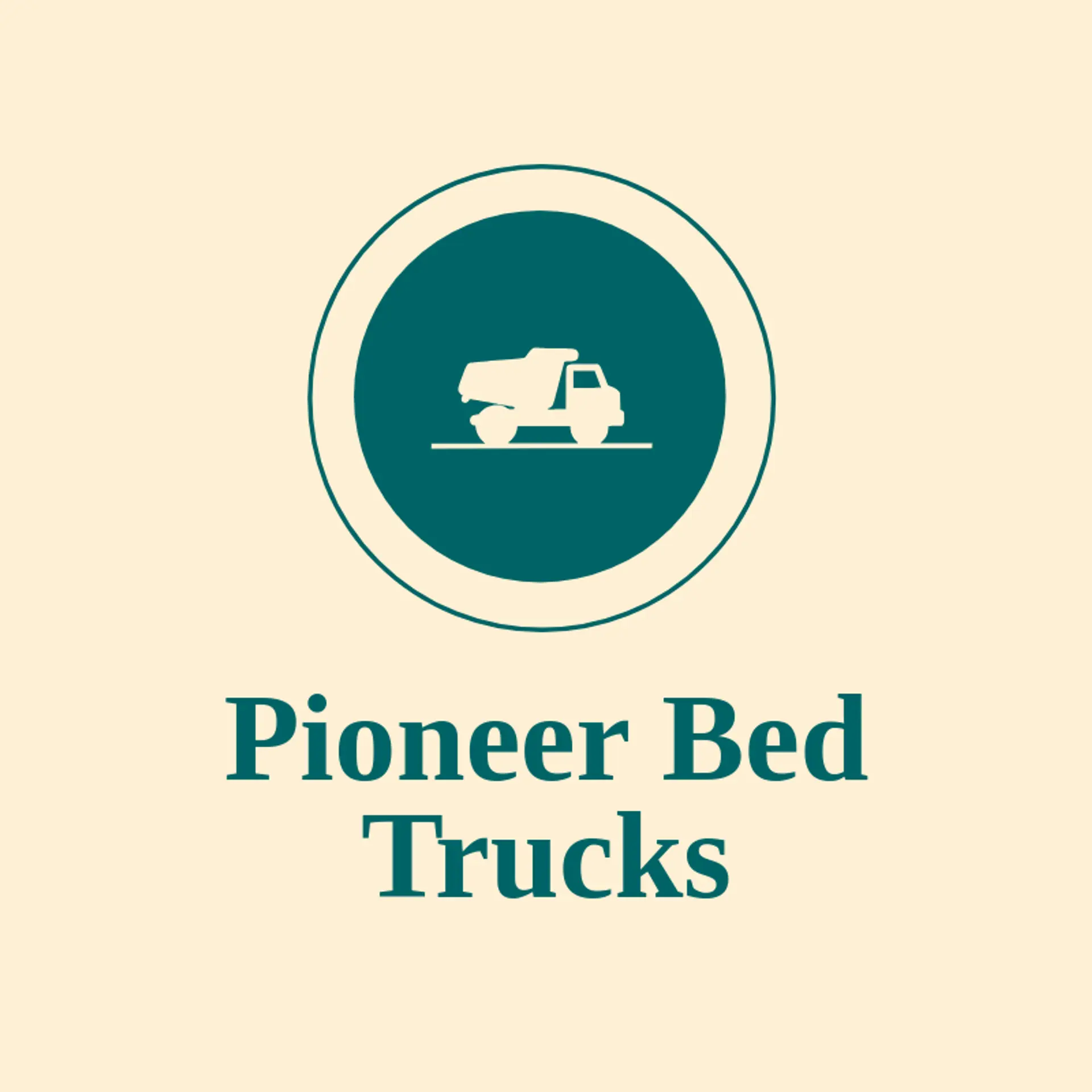 Pioneer Bed Trucks logo for dump truck