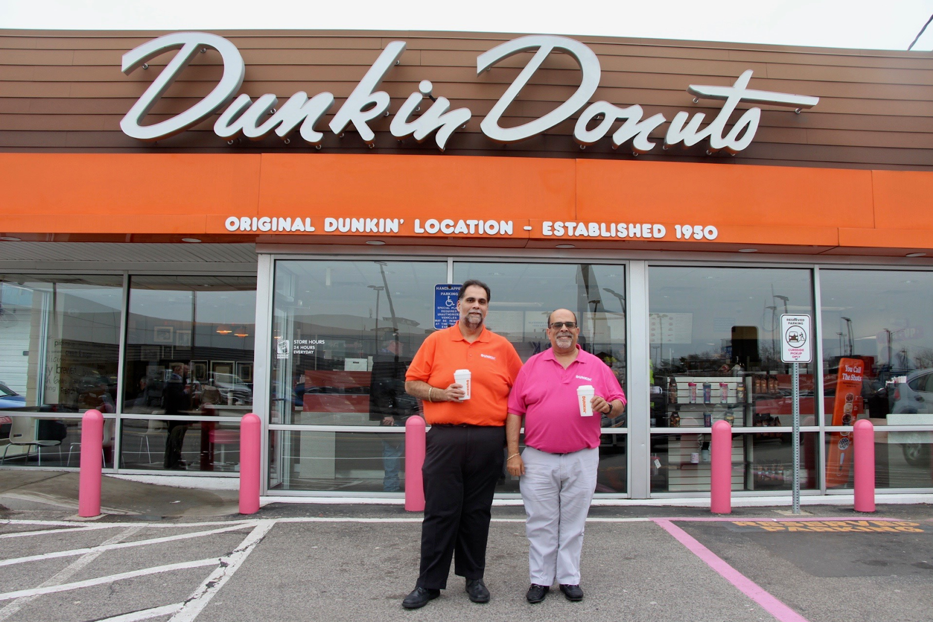 Dunkin First Store The Dunkin' Donuts Logo: Successful Branding At Its Finest