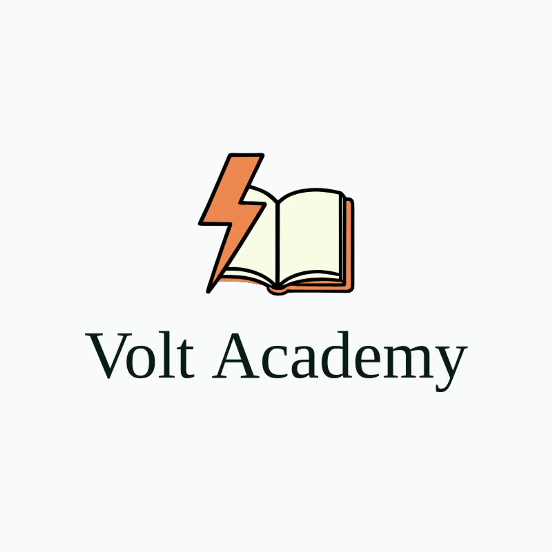 Volt Academy logo for lightning bolt