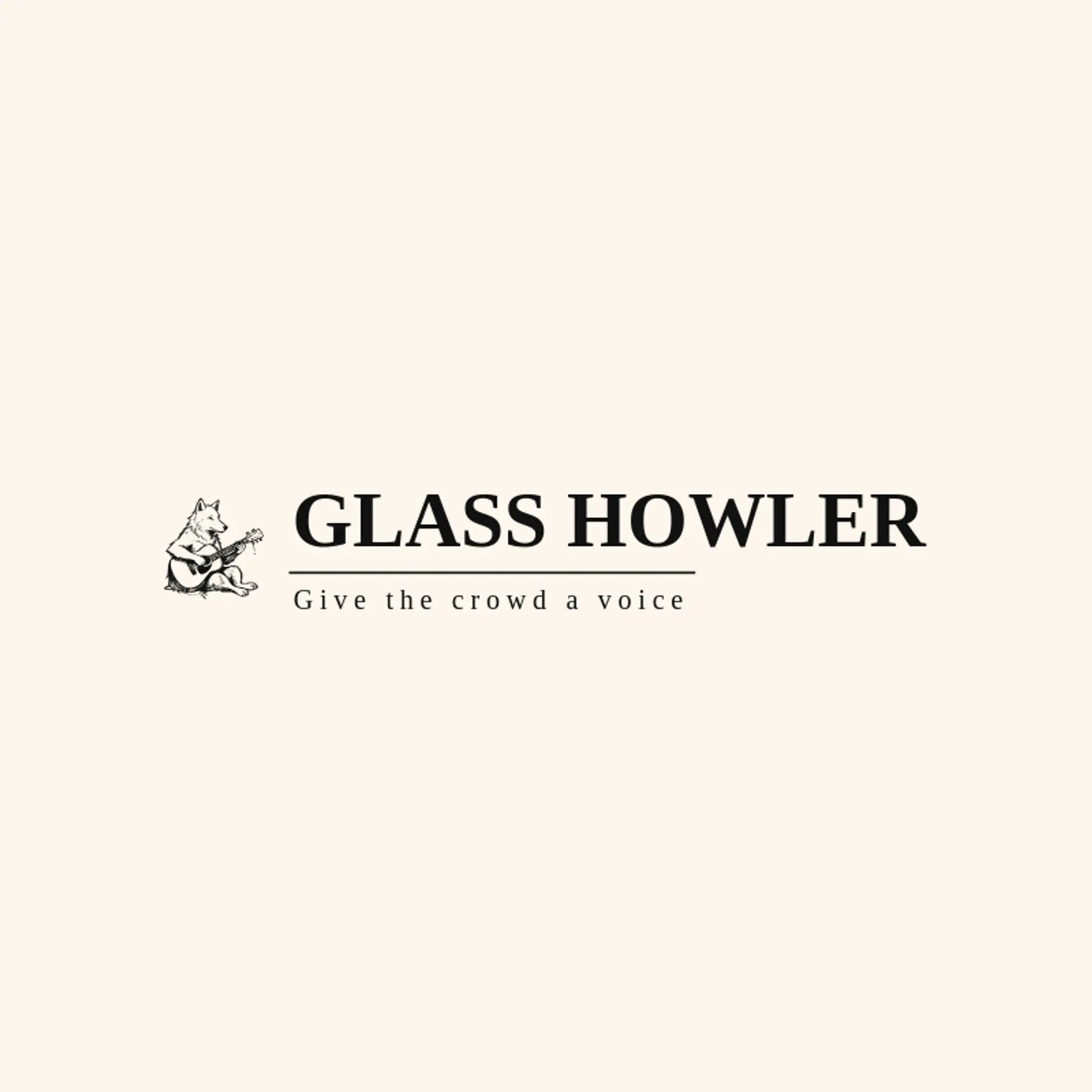 Glass Howler logo for rock music