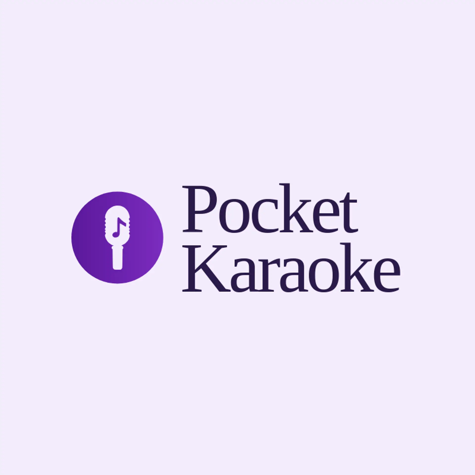 Pocket Karaoke logo for karaoke