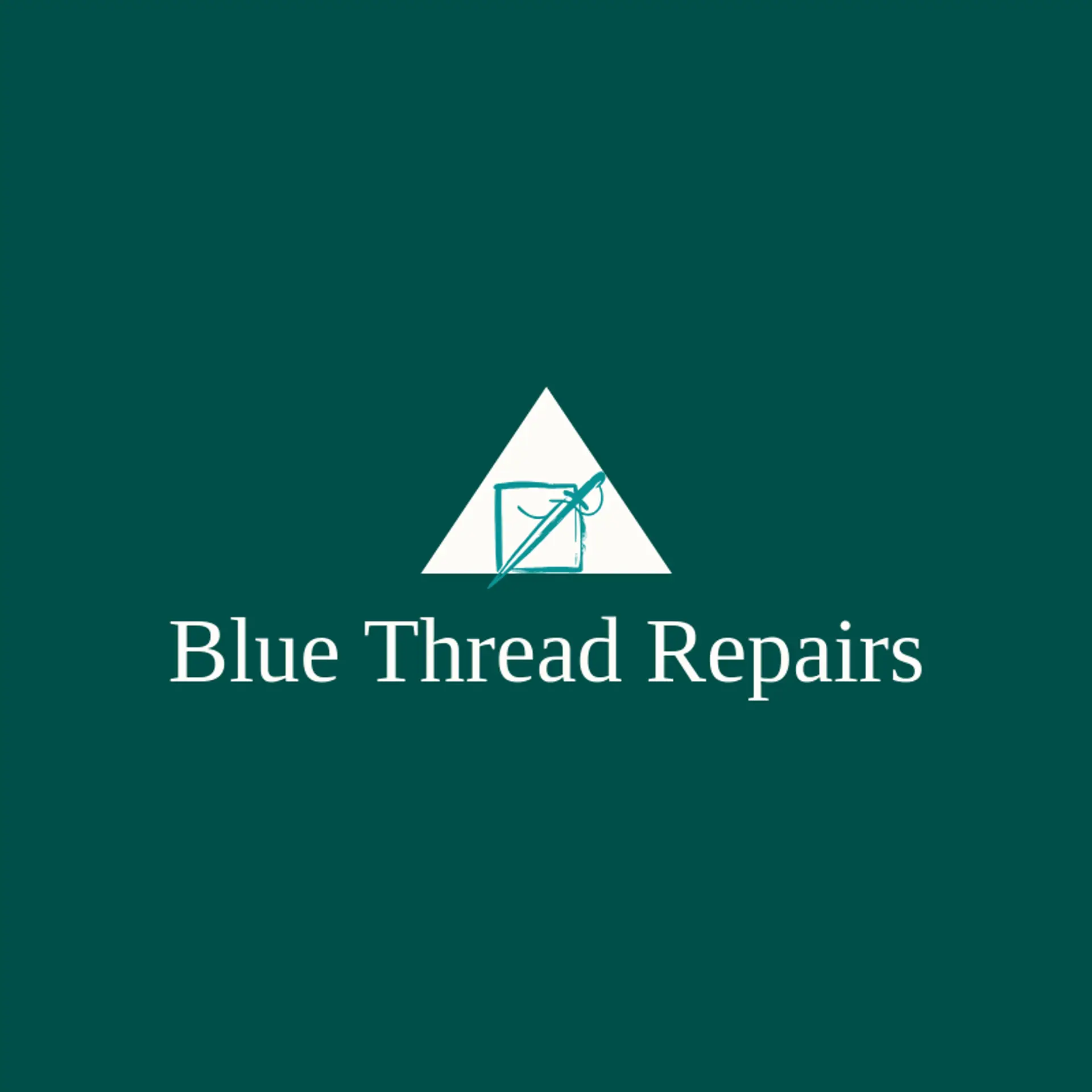 Blue Thread Repairs logo for handmade