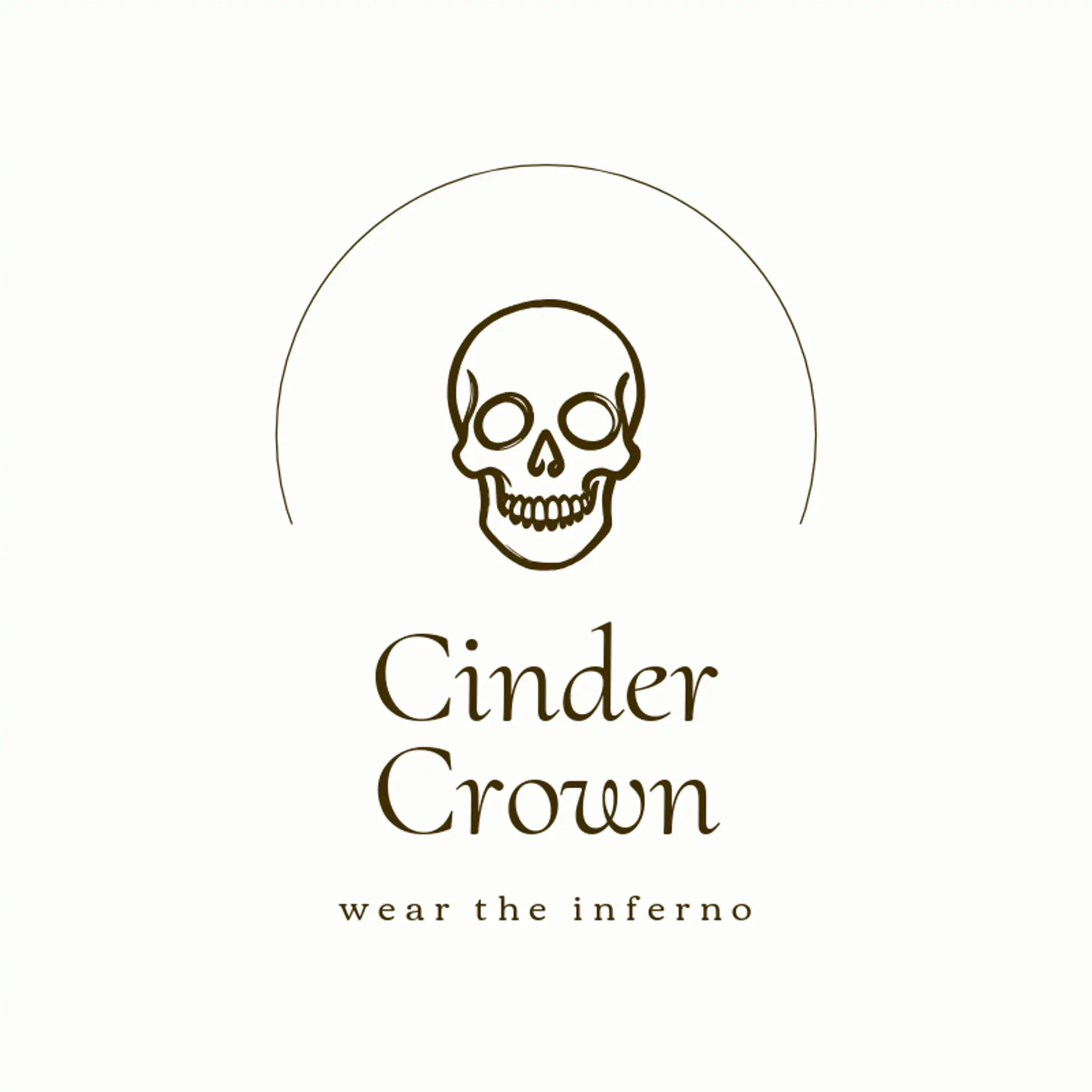 Cinder Crown logo for death metal