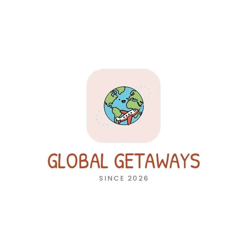 The travel name Global Getaways as a branded logo in a playful style