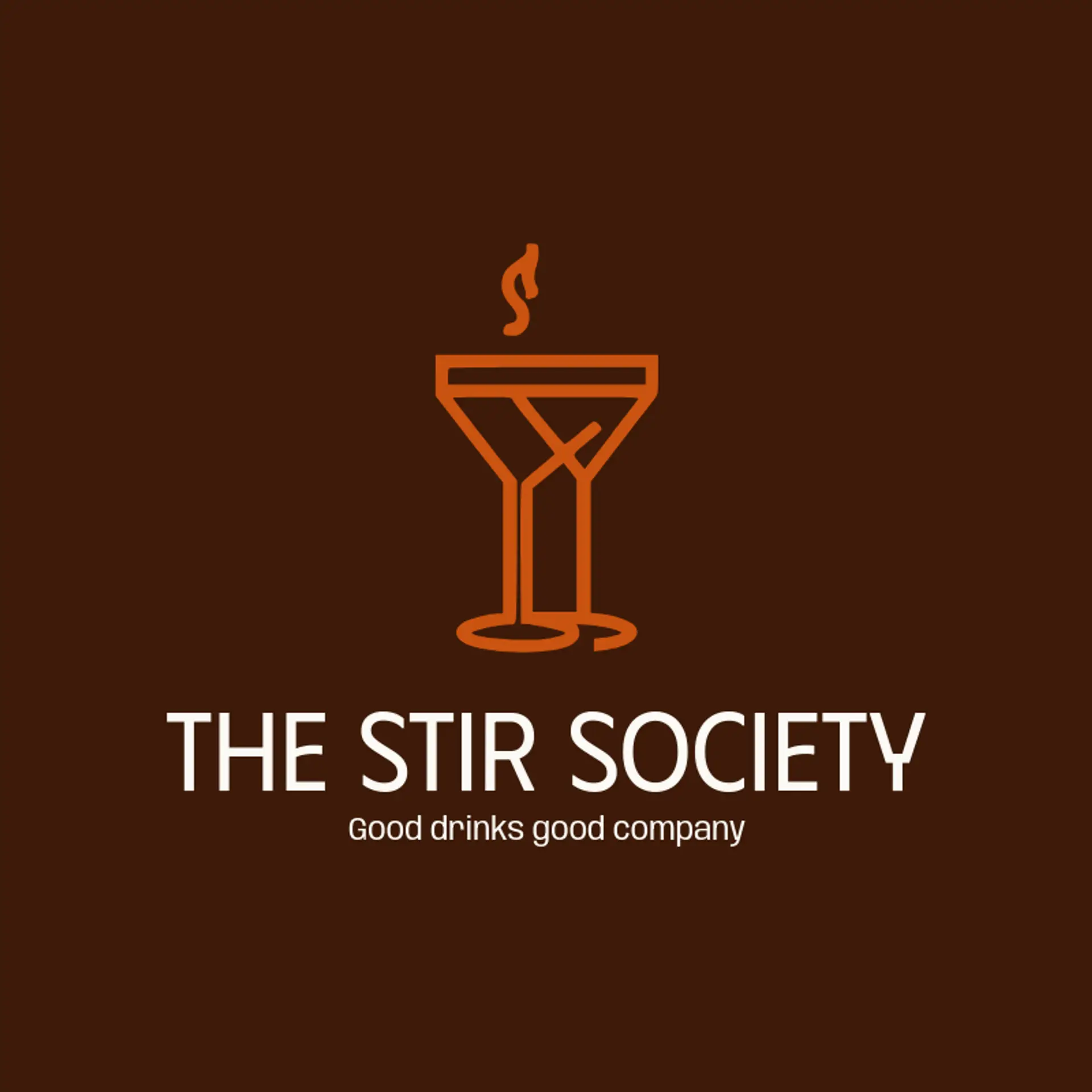 The Stir Society logo for martini