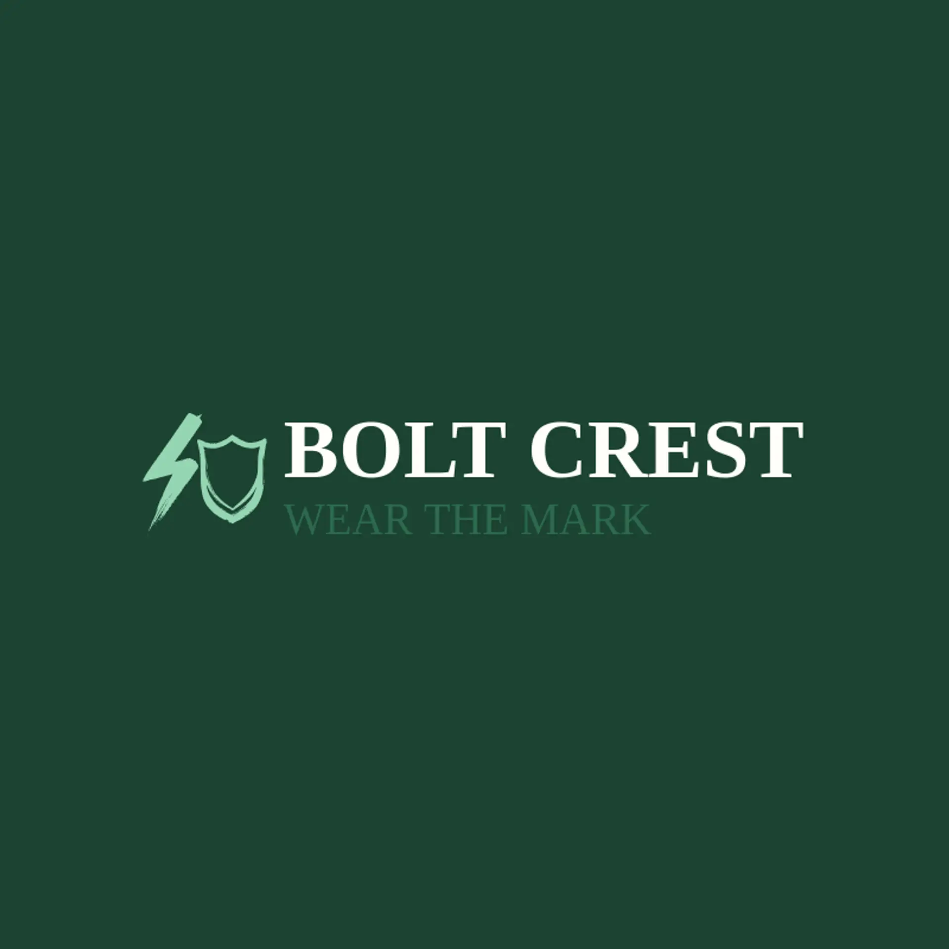 Bolt Crest logo for lightning bolt
