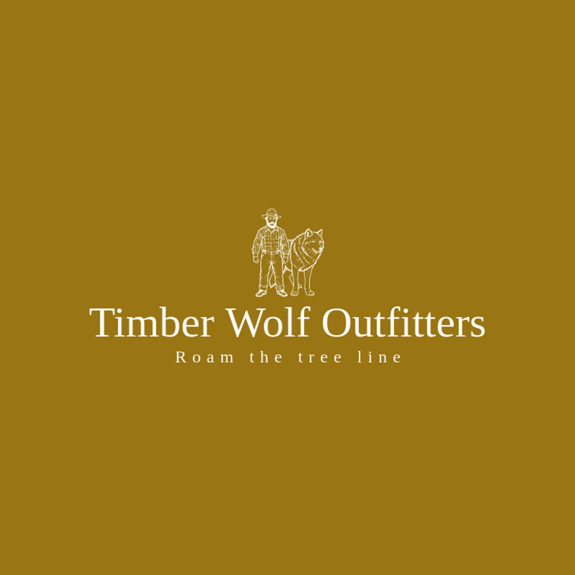 Timber Wolf Outfitters logo for lumberjack