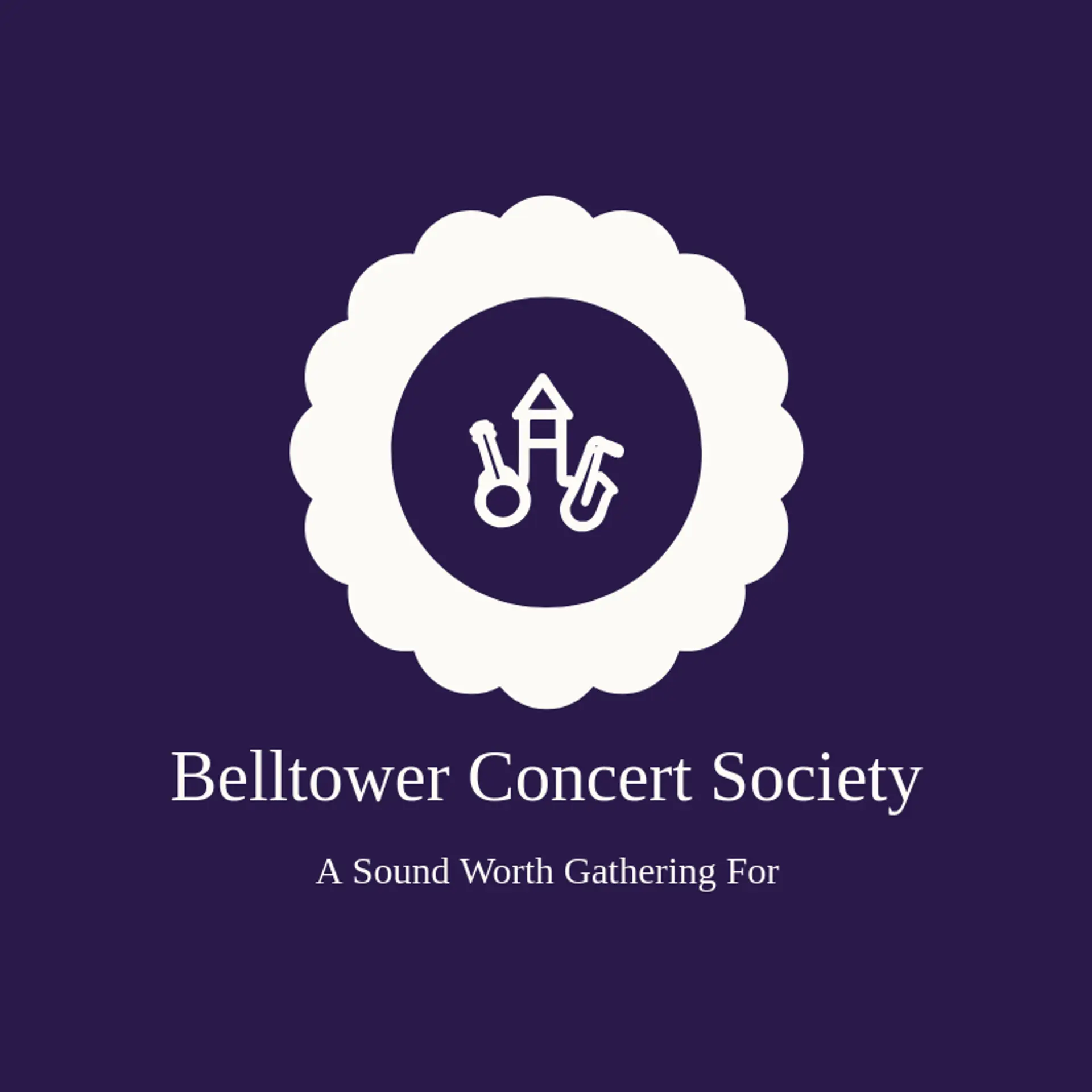 Belltower Concert Society logo for symphony