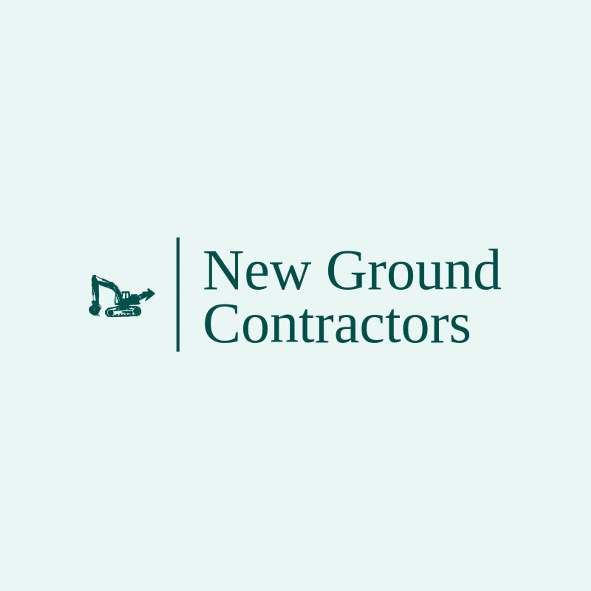 New Ground Contractors logo for excavator