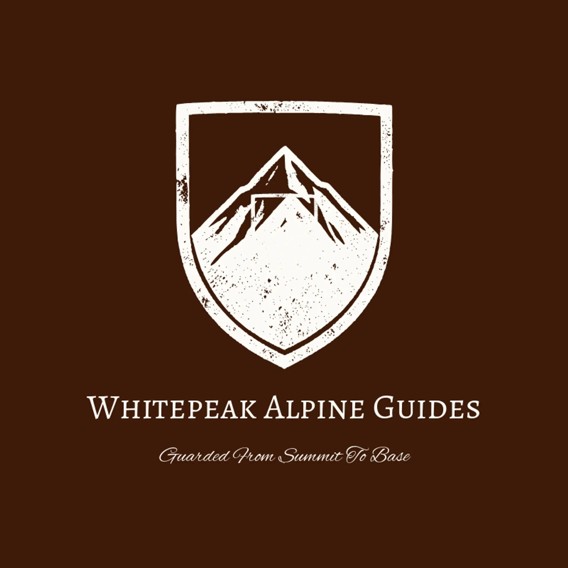Whitepeak Alpine Guides logo for shield