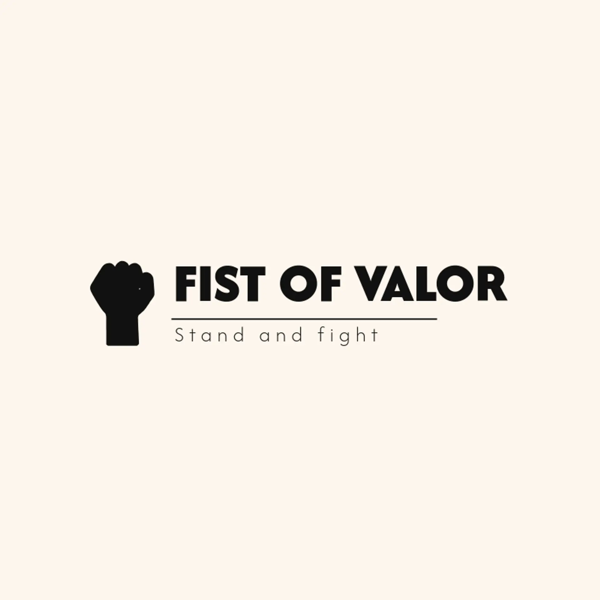 Fist of Valor logo for battle