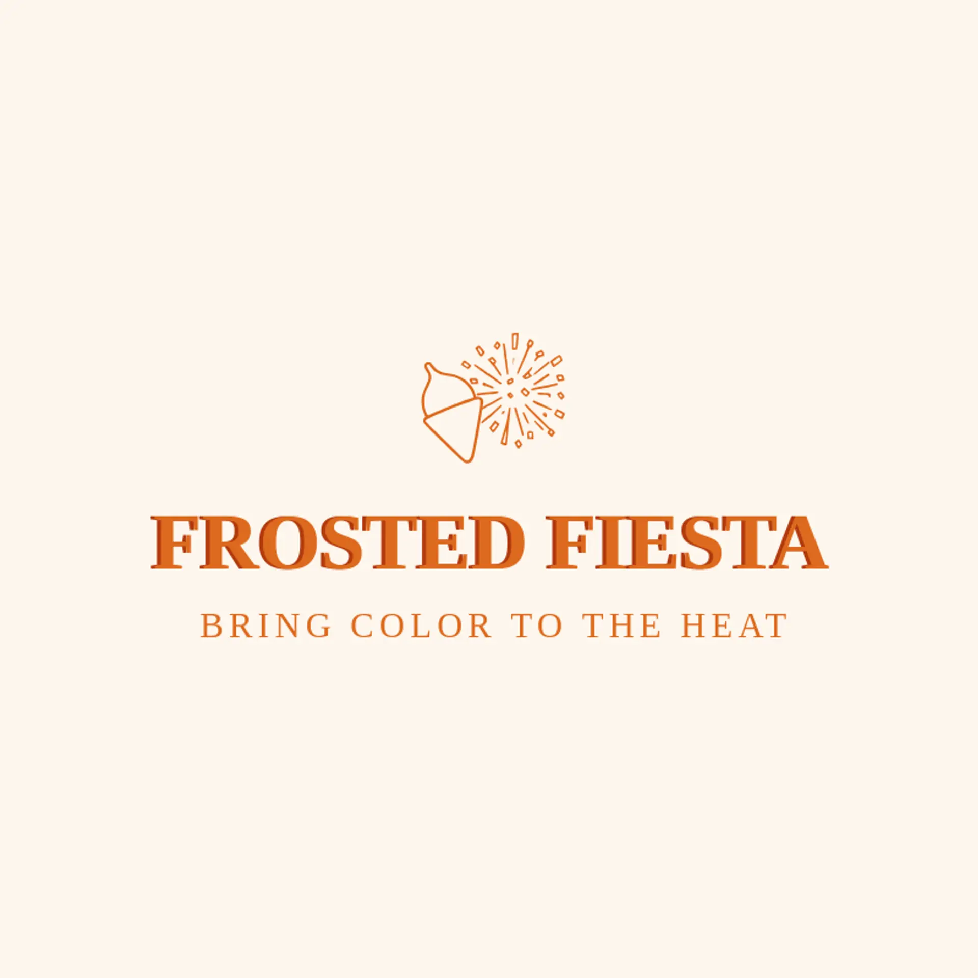 Frosted Fiesta logo for snow cone