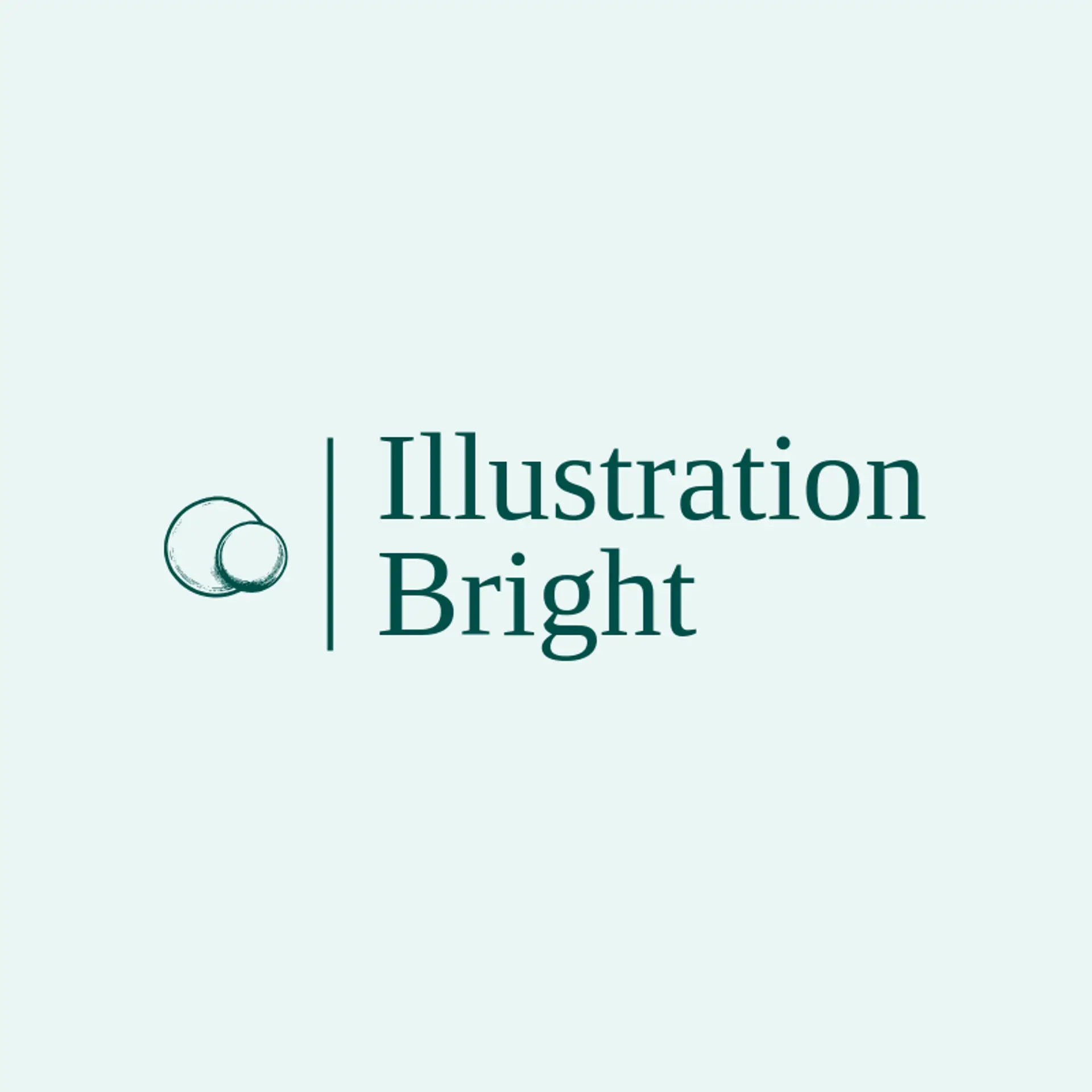 Illustration Bright logo for illustration