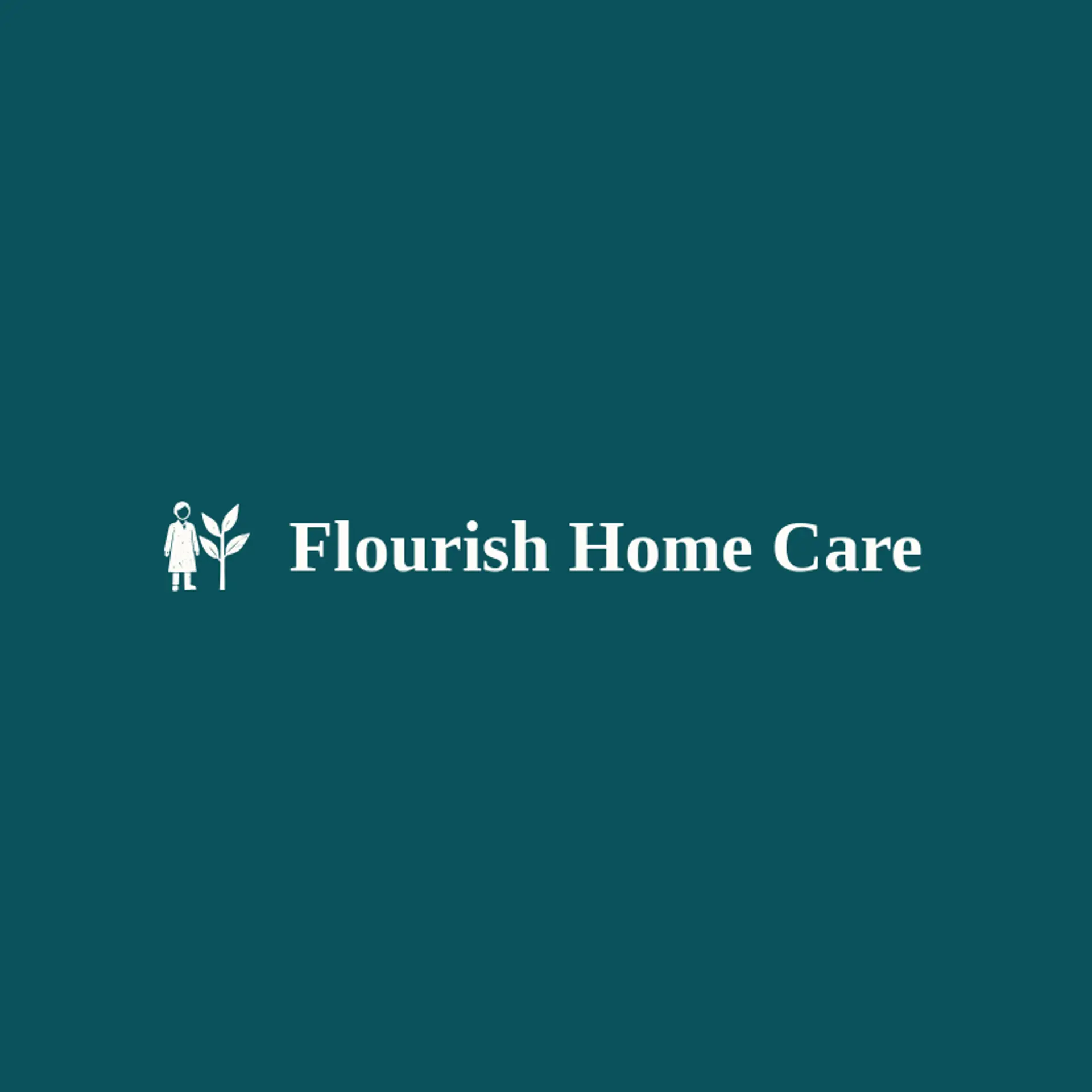 Flourish Home Care logo for caregiver