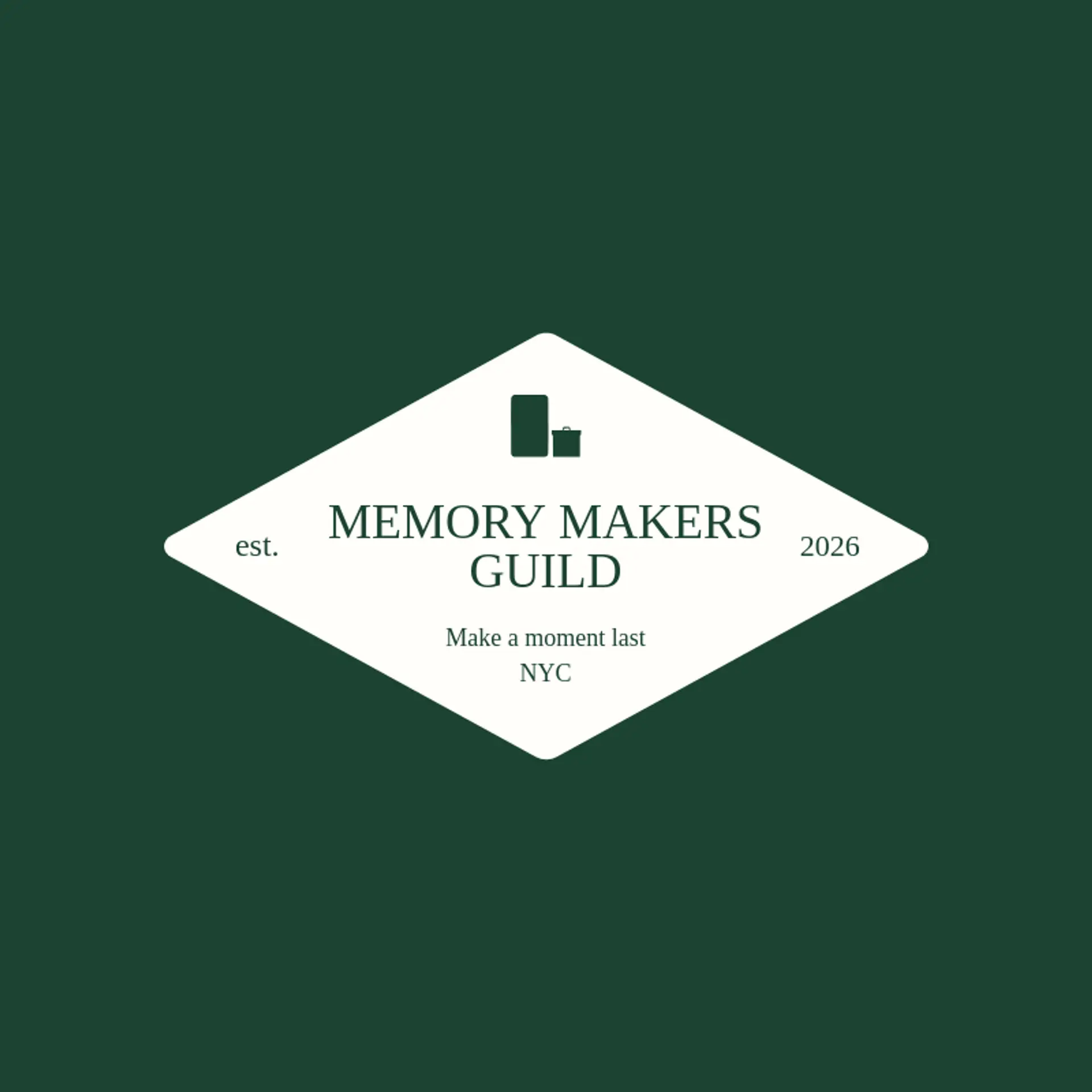 Memory Makers Guild logo for photo booth