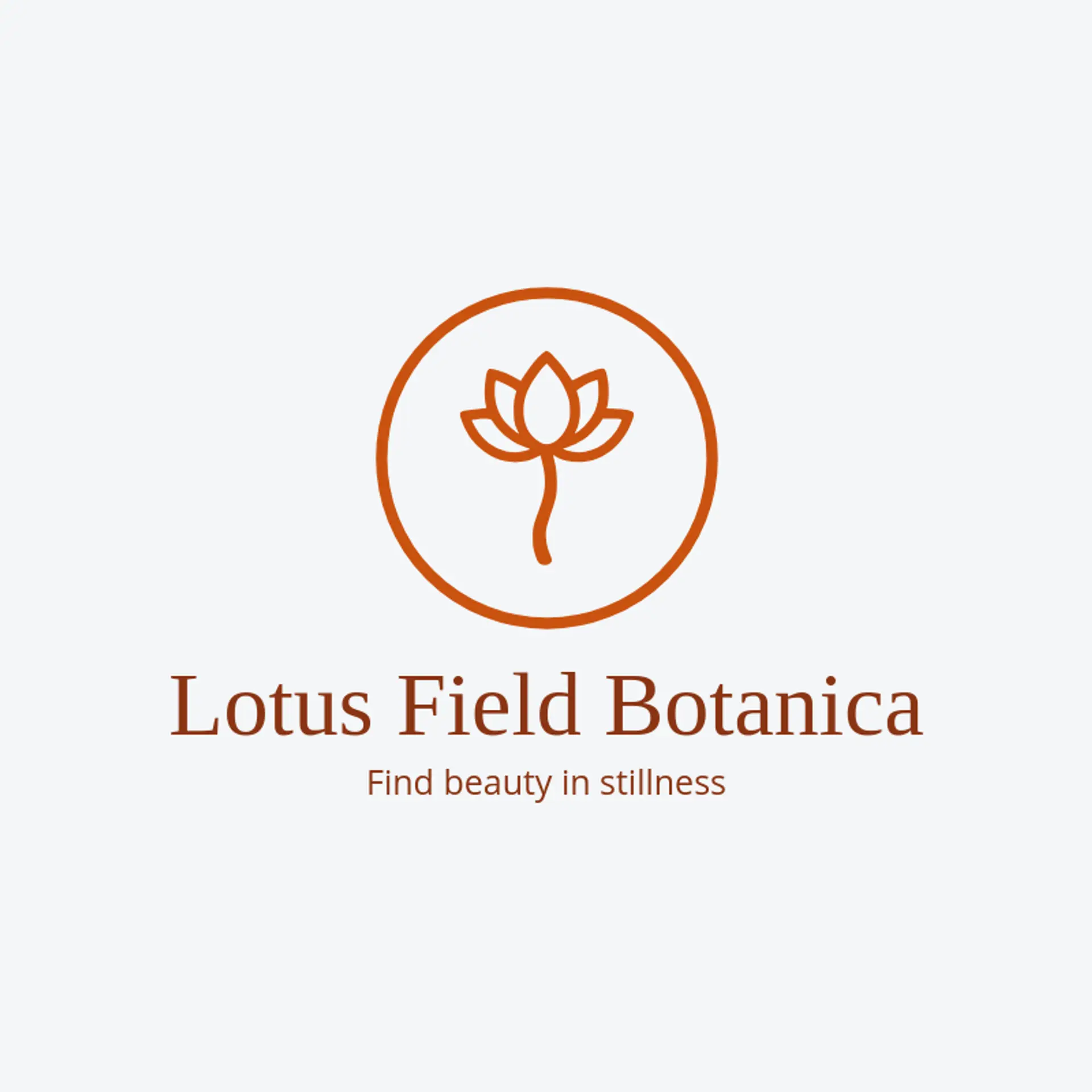 Lotus Field Botanica logo for lotus flower