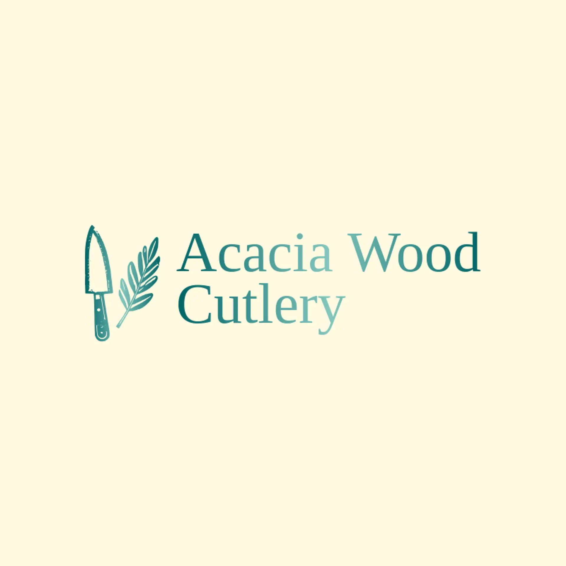 Acacia Wood Cutlery logo for knife
