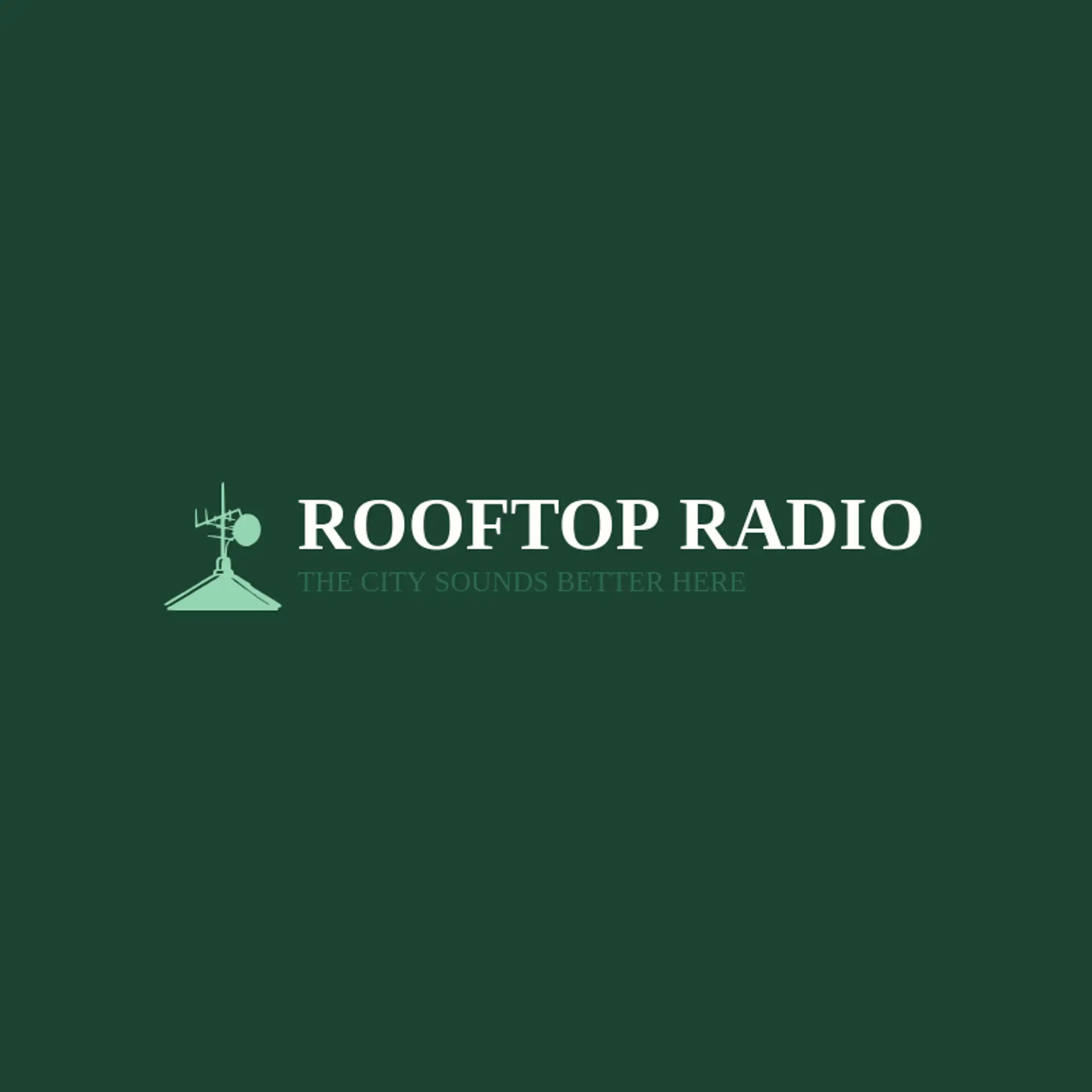 Rooftop Radio logo for radio station