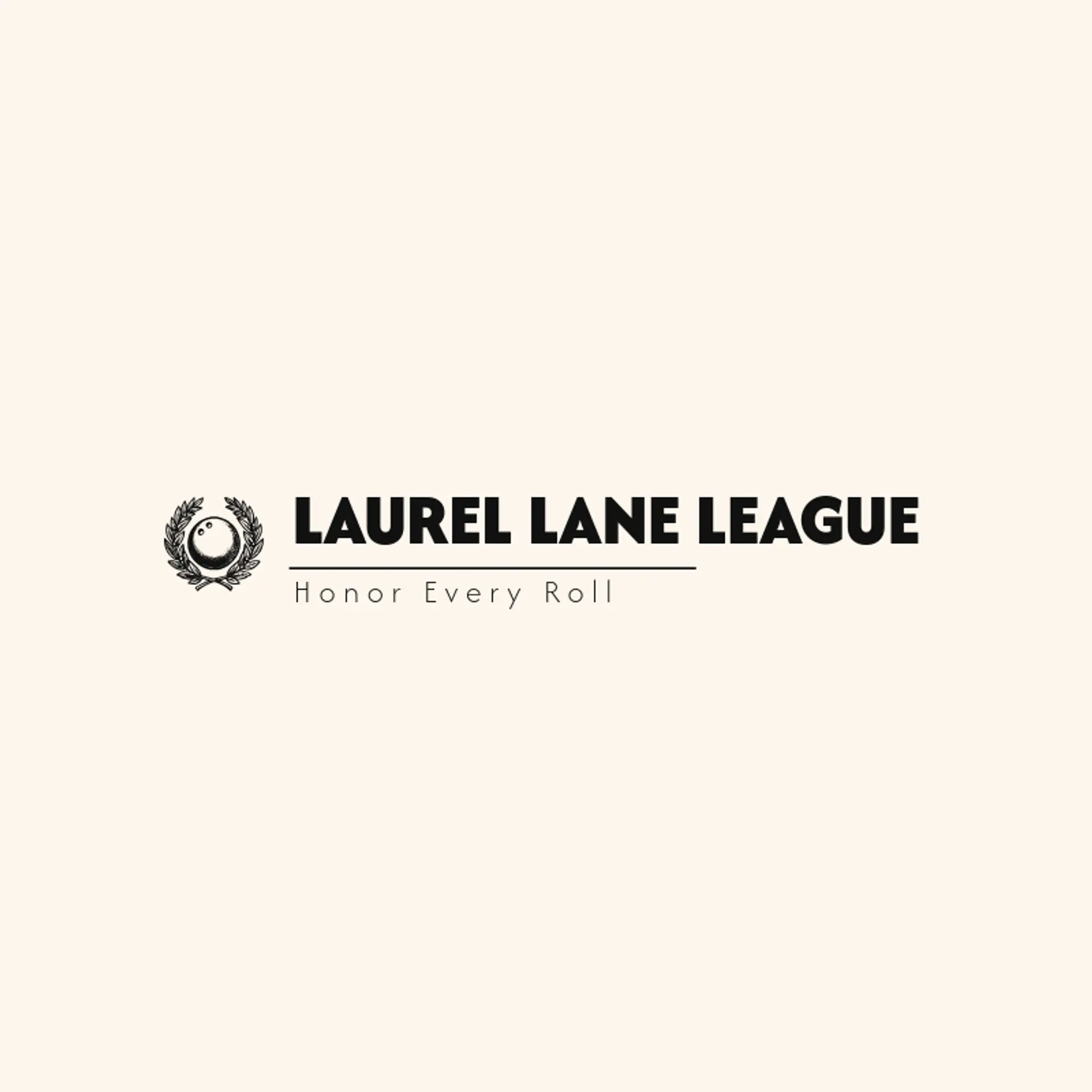 Laurel Lane League logo for bowling