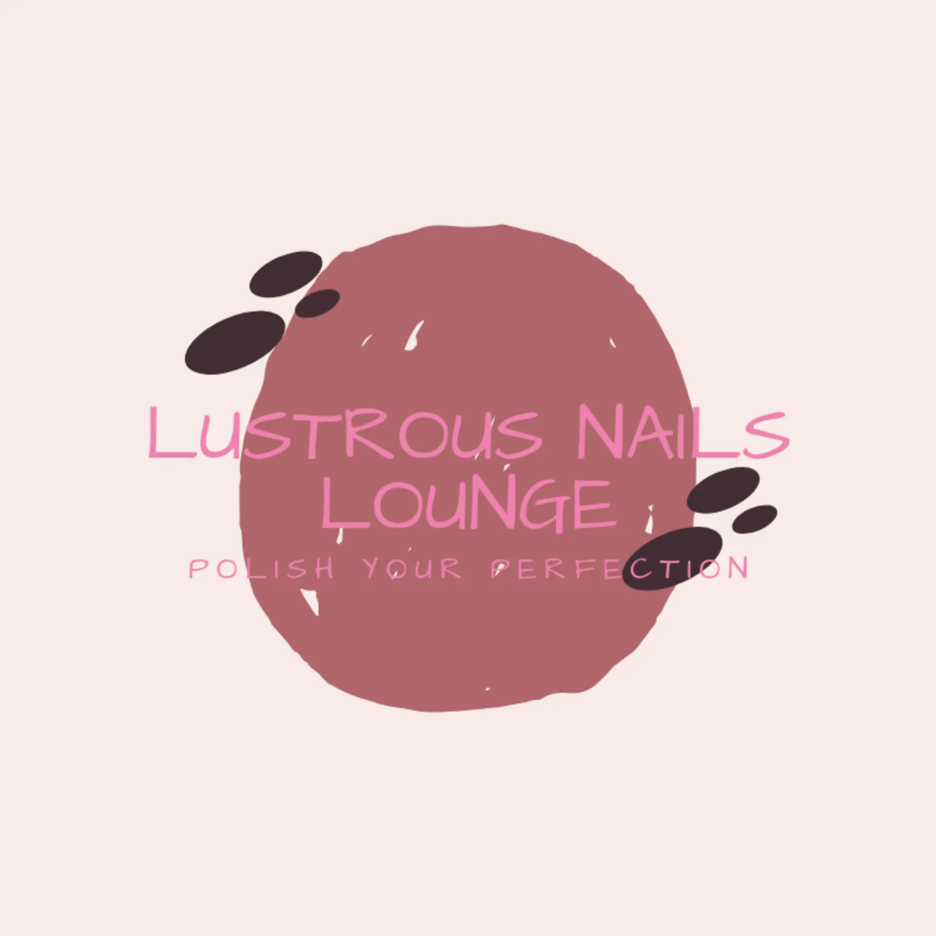 Lustrous Nails Lounge logo for nail spa