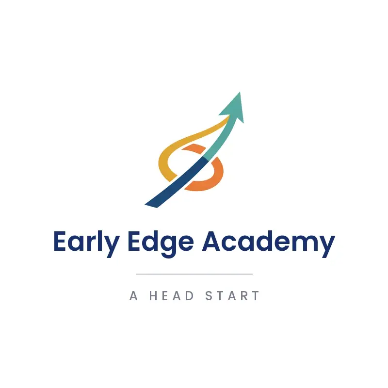 The school name Early Edge Academy as a branded logo in a minimal style