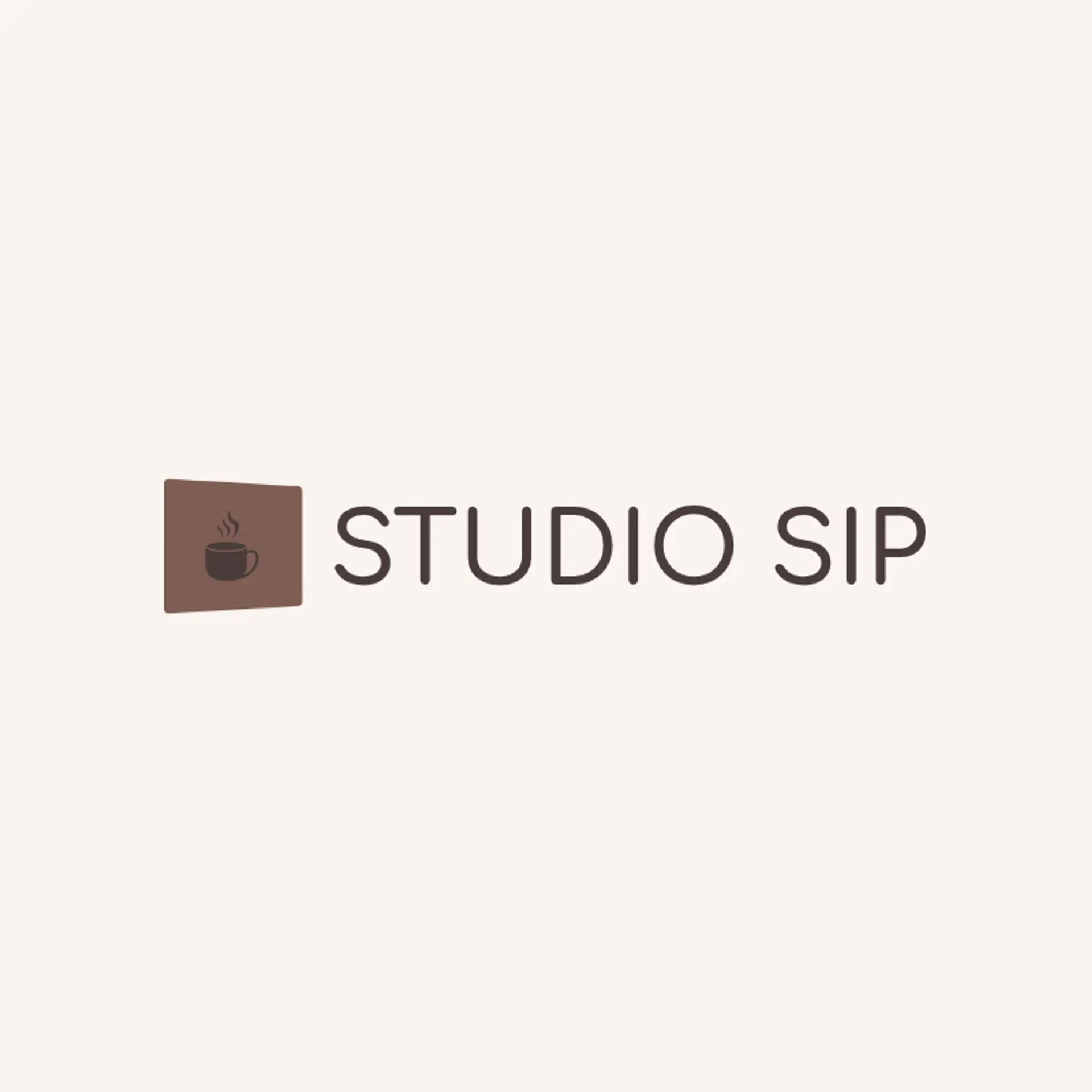 Studio Sip logo for creative cafe