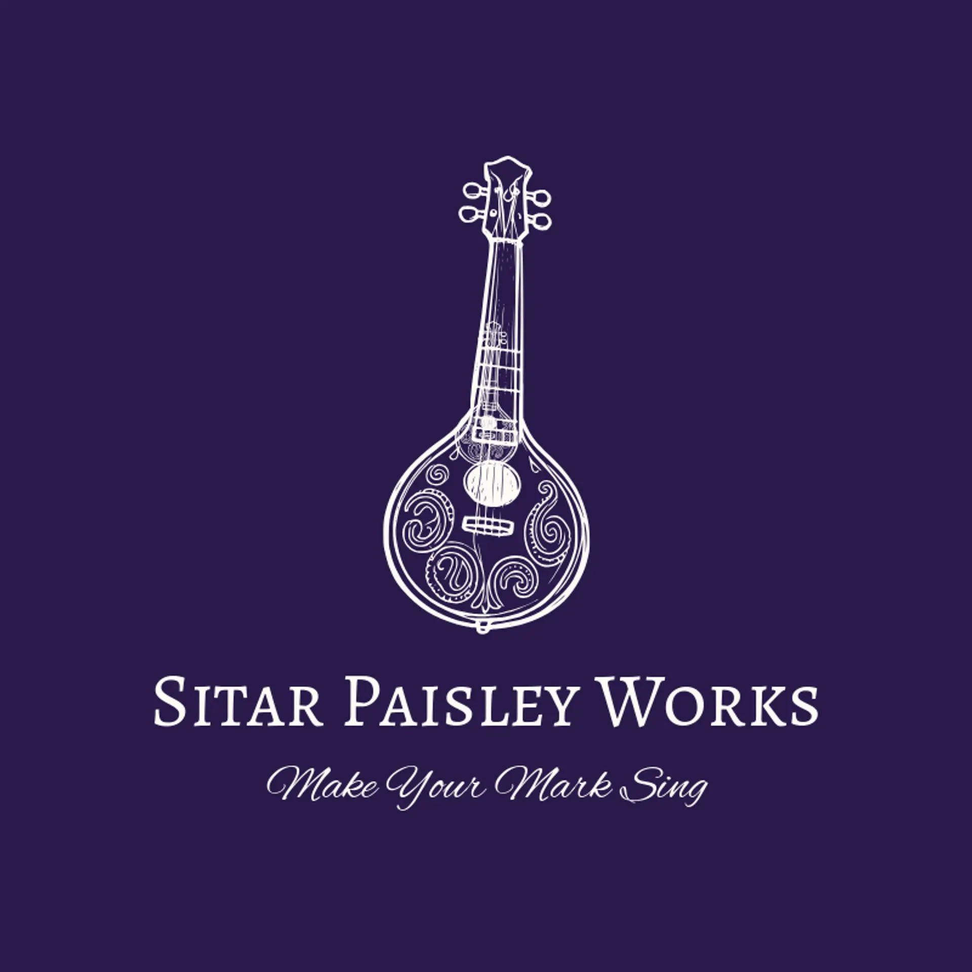 Sitar Paisley Works logo for indian