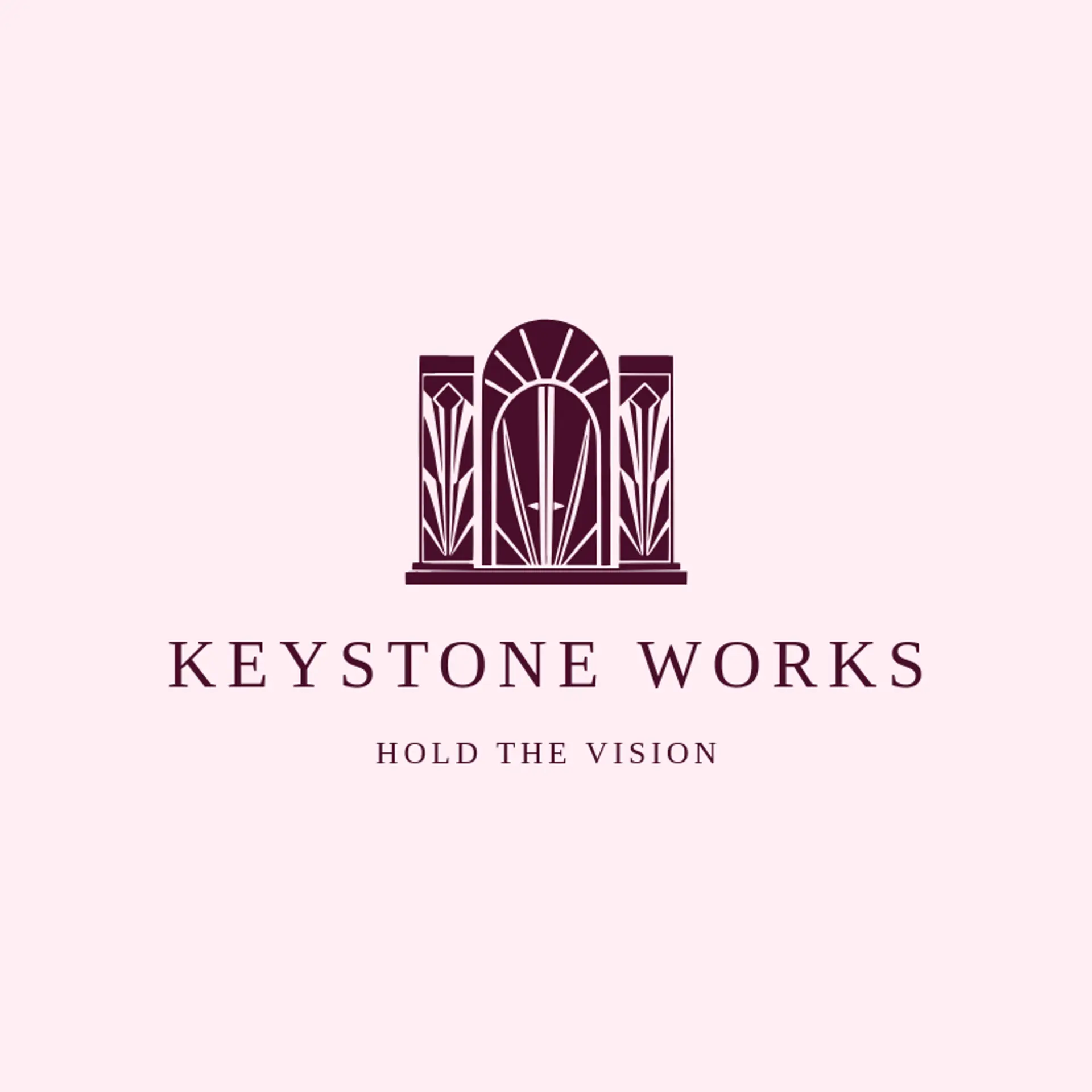 Keystone Works logo for arch