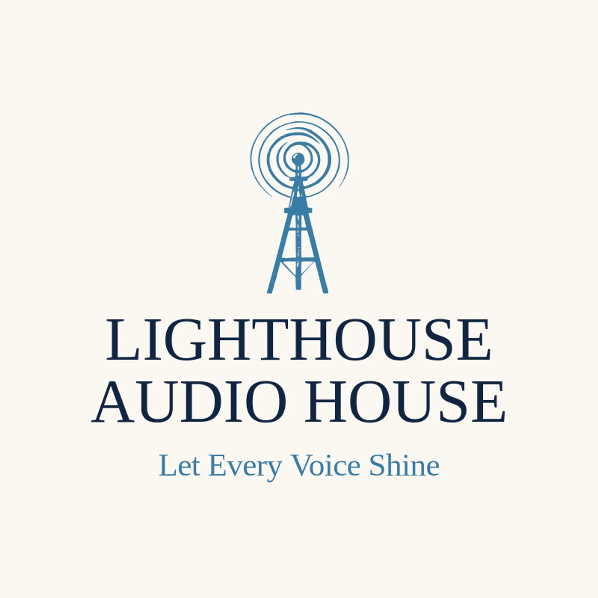 Lighthouse Audio House logo for broadcast