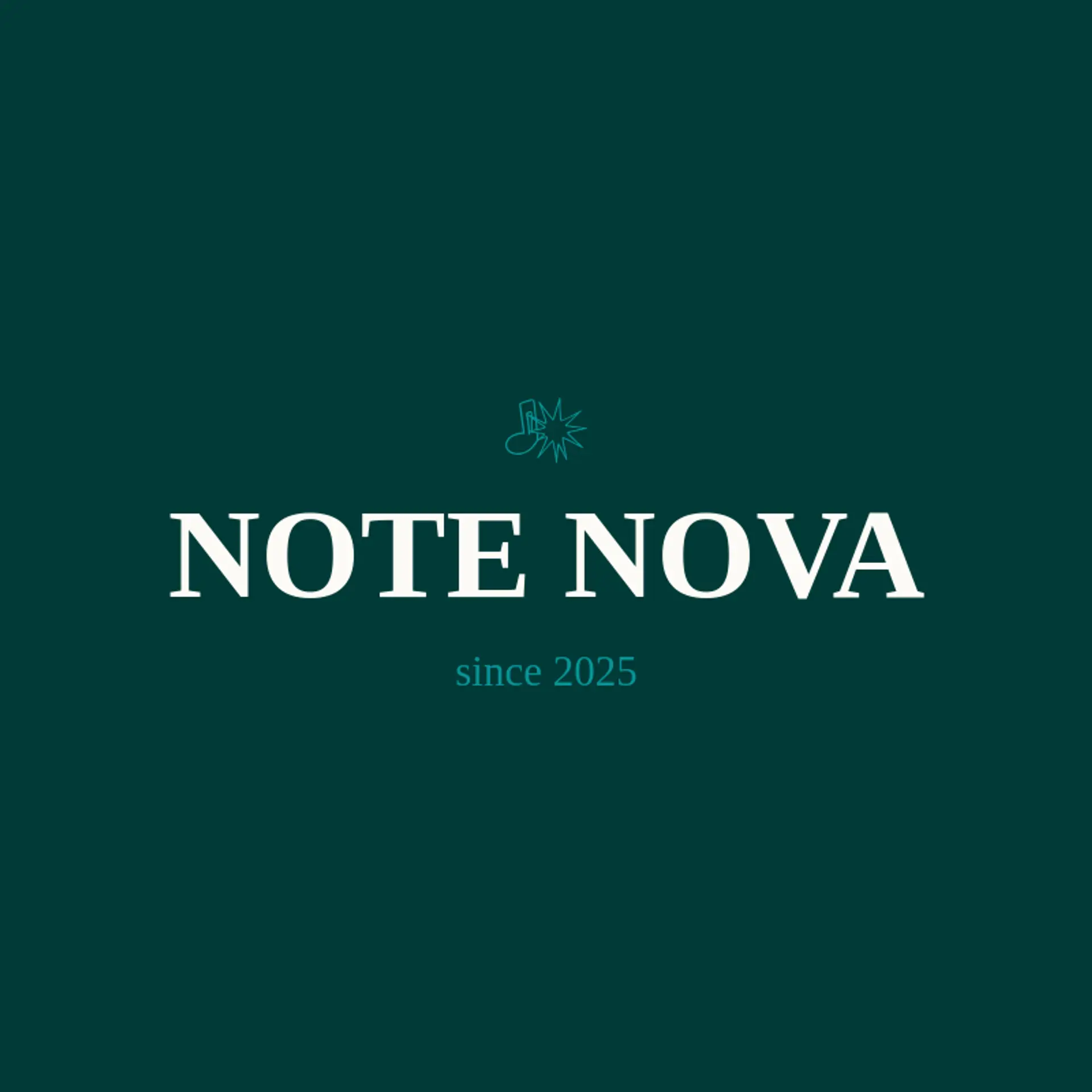 Note Nova logo for music note