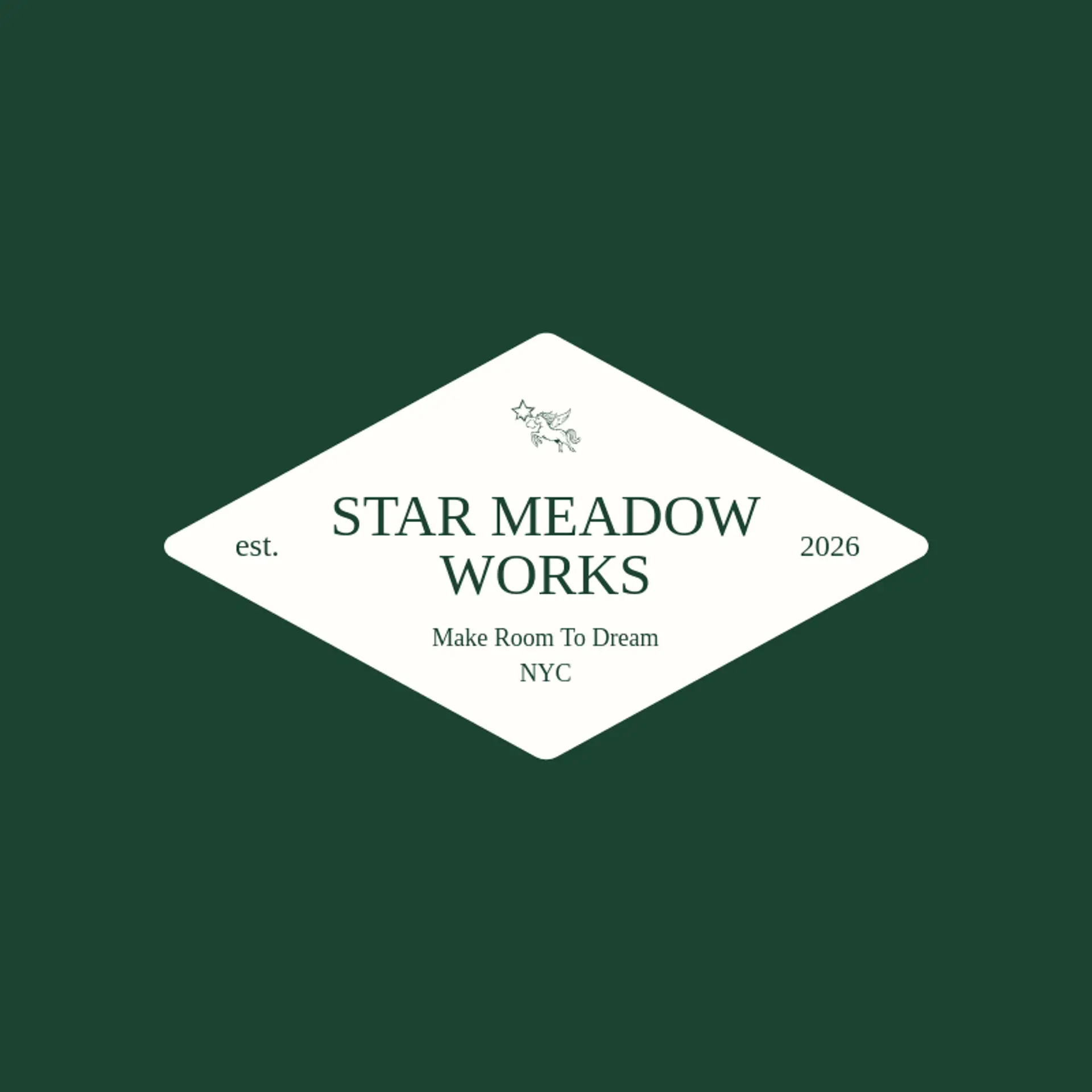 Star Meadow Works logo for pegasus