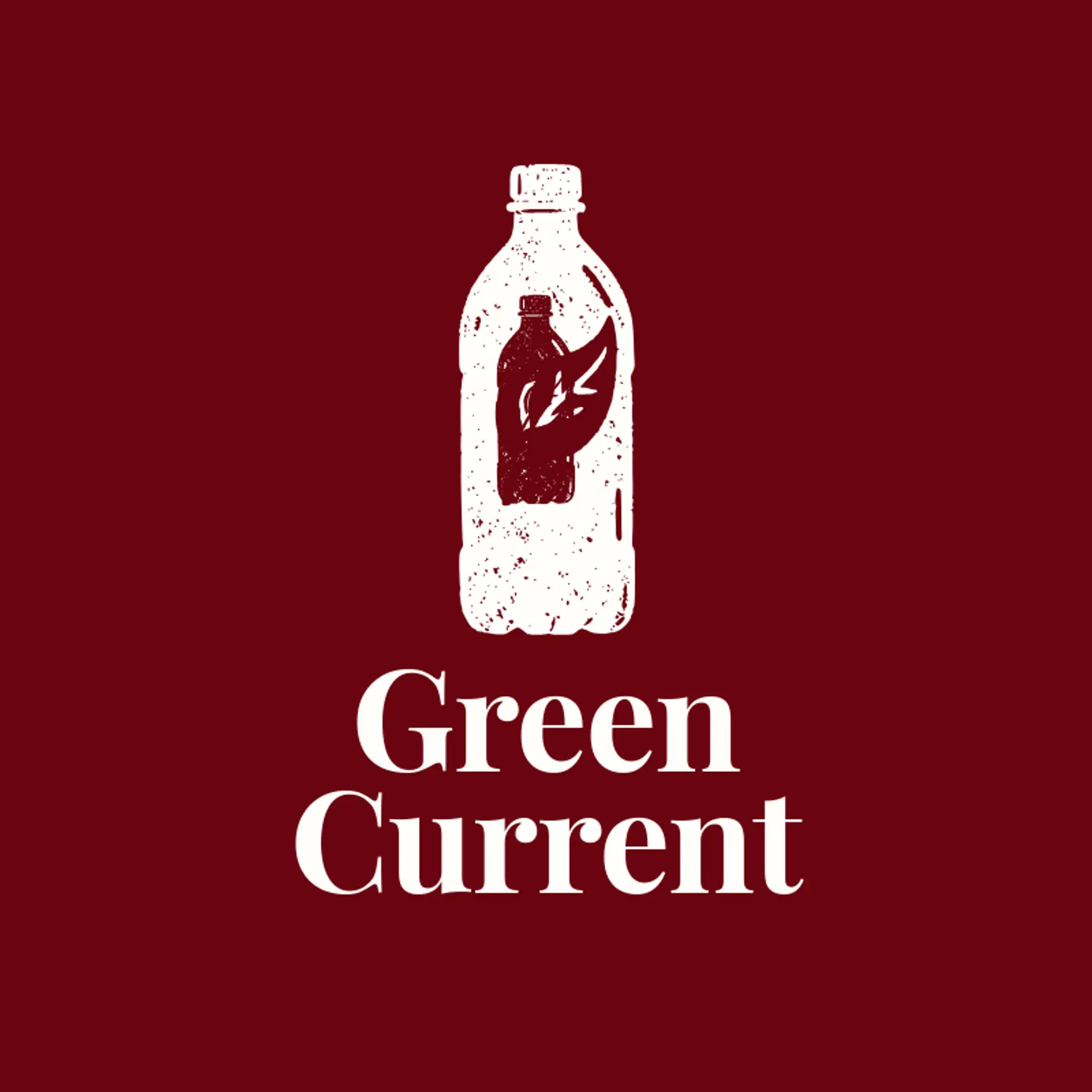 Green Current logo for water bottle