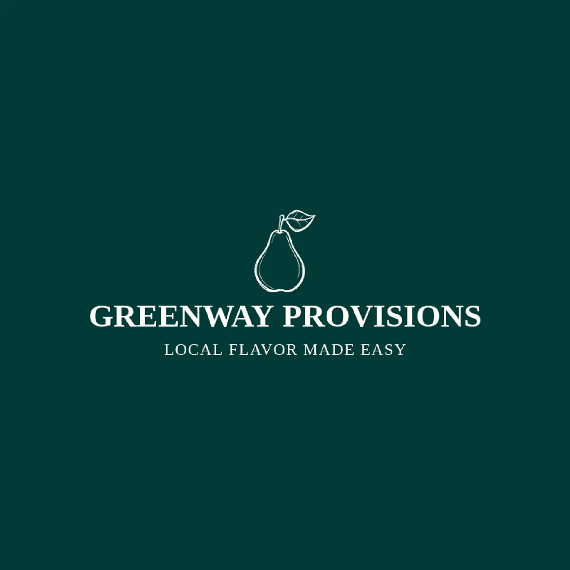 Greenway Provisions logo for grocery store